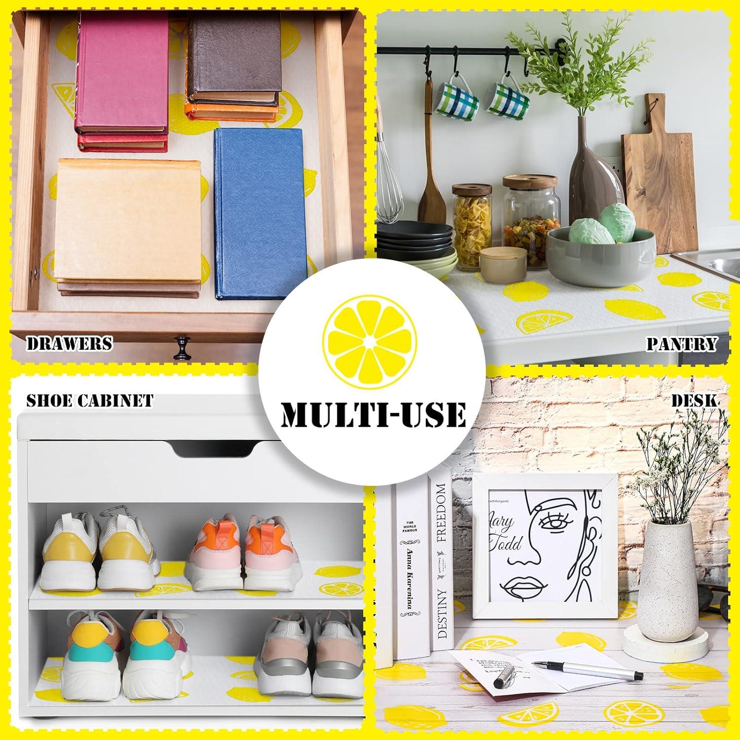 Forros de Refrigerador Cunhill 8 Pcs 45x30 cm Limón Lavables