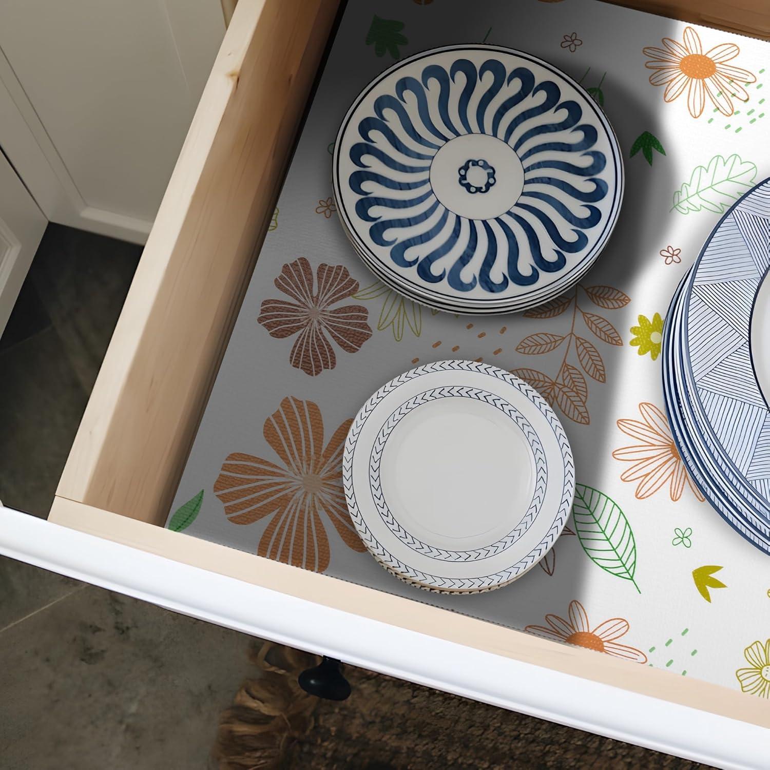 Forro de Estante Antideslizante DwellAid 45.7x243.8 cm Multicolor