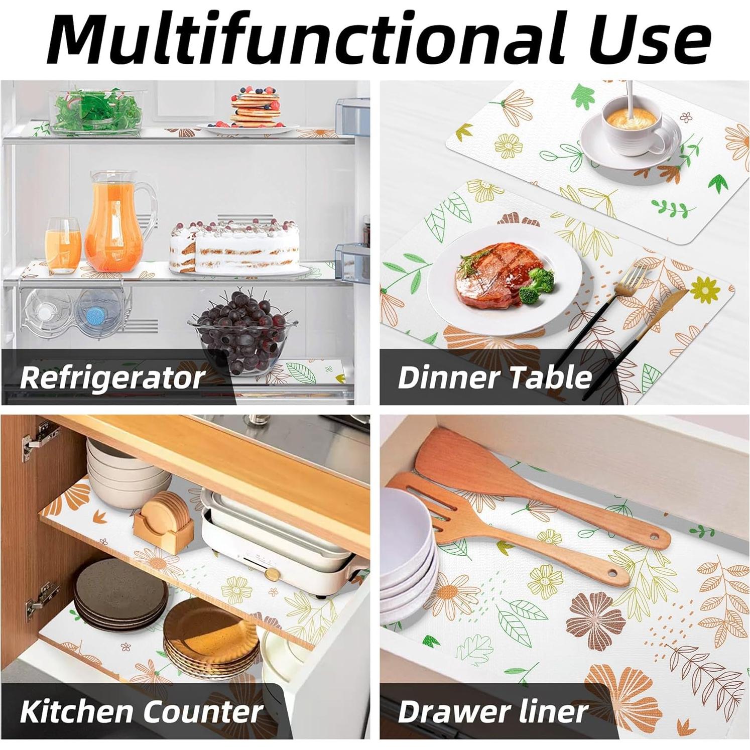 Forro de Estante Antideslizante DwellAid 45.7x243.8 cm Multicolor