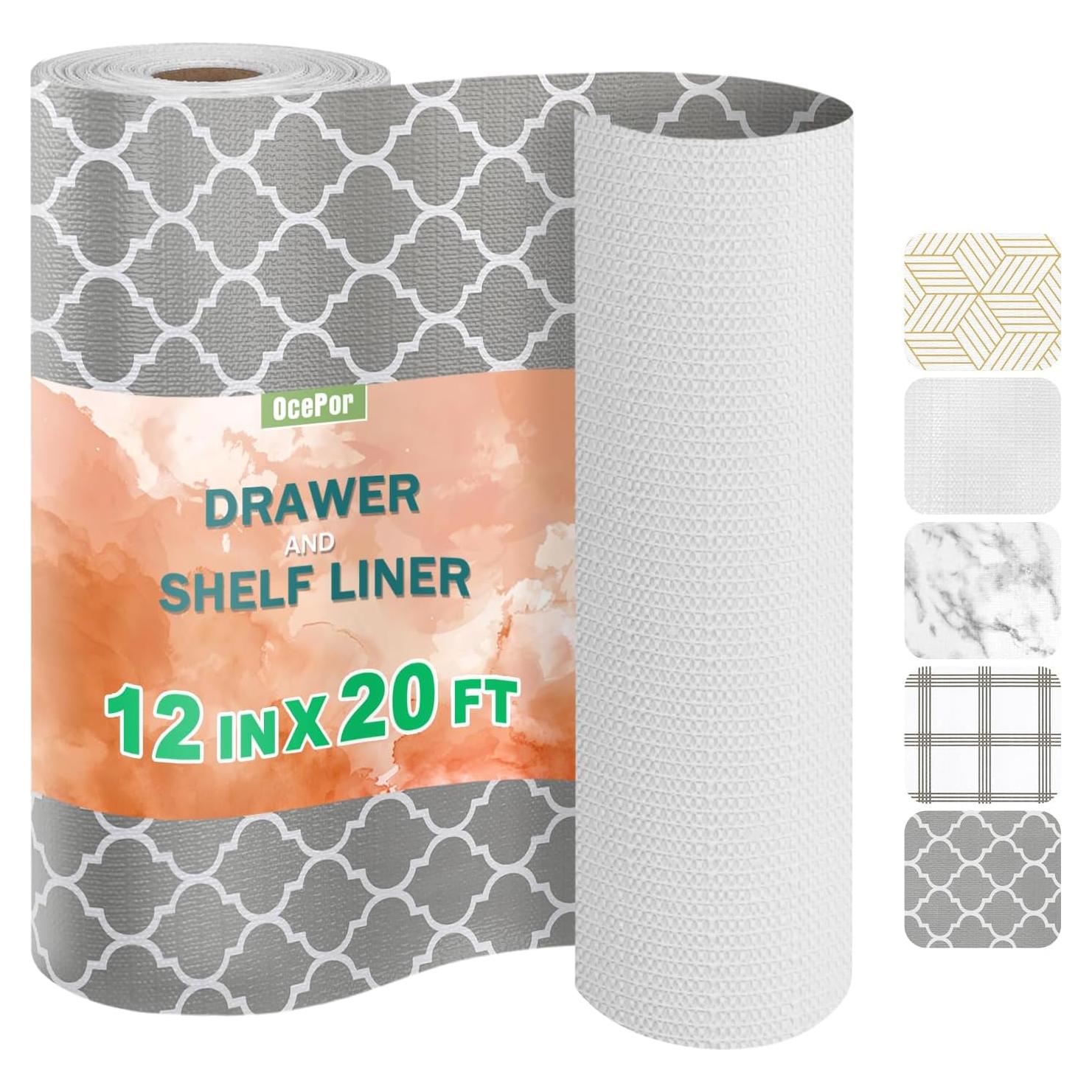 Forro Antideslizante OcePor 30.48CM x 6.1M para Cajones y Estantes