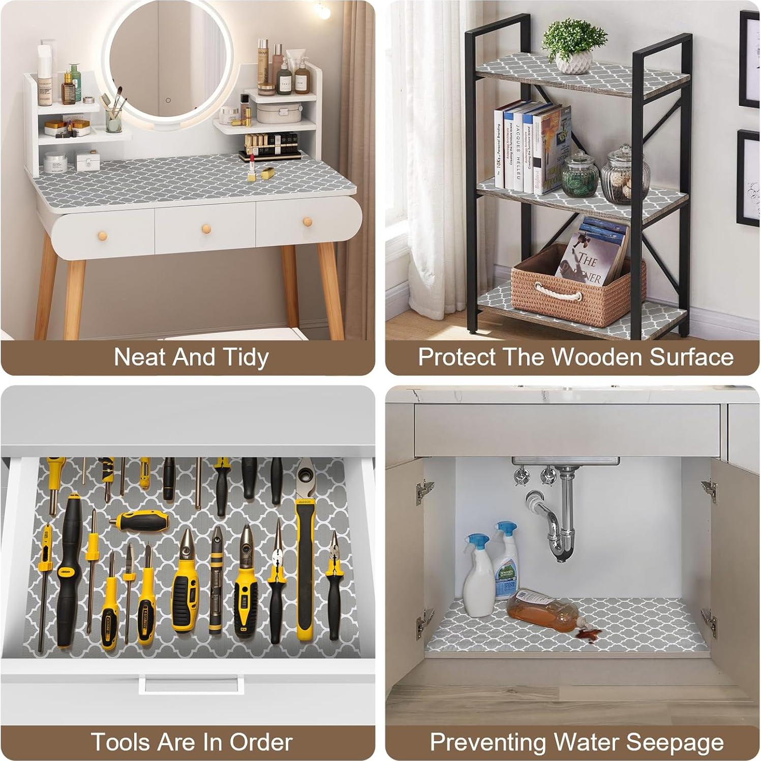 Forro Antideslizante OcePor 30.48CM x 6.1M para Cajones y Estantes