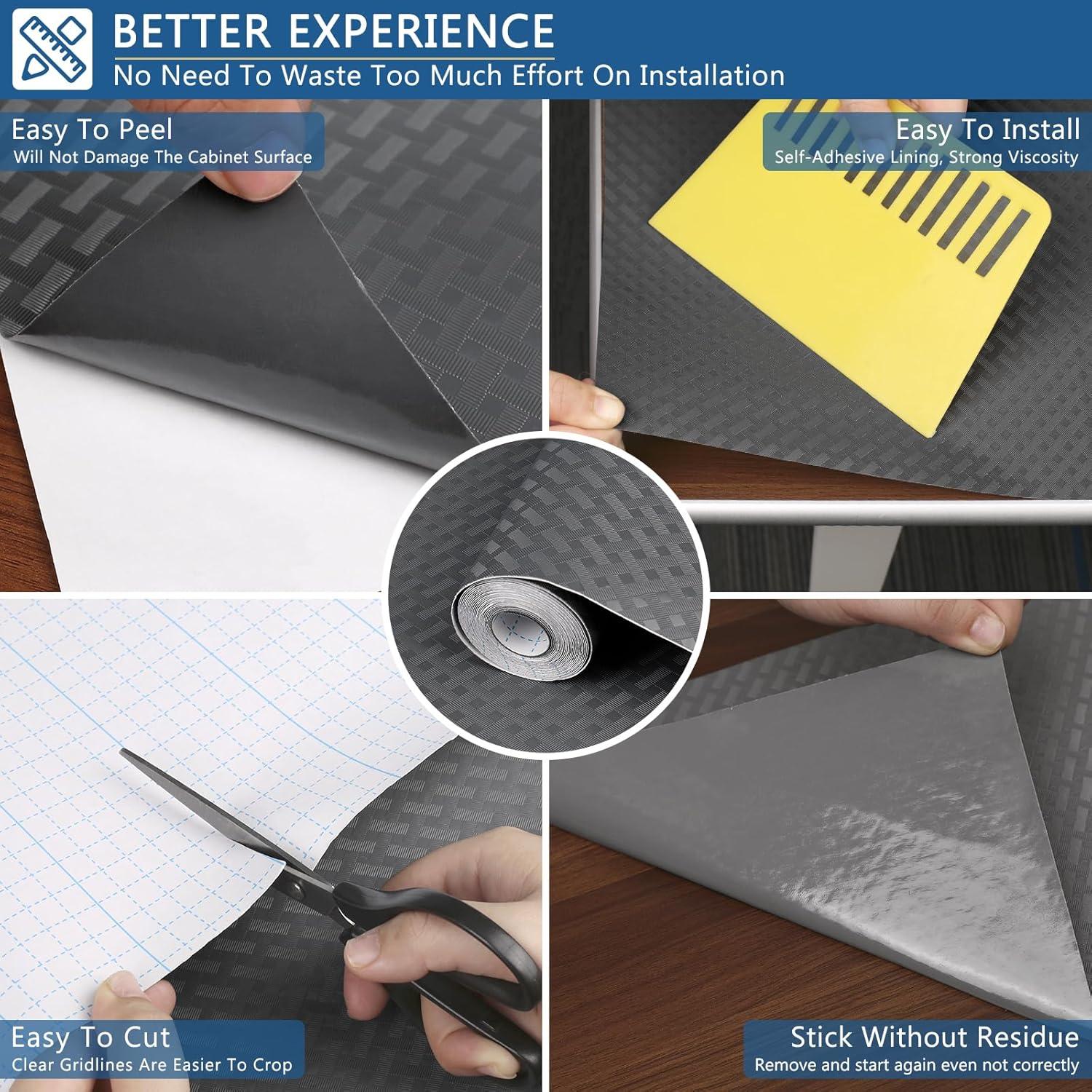 Forro de Estante Autoadhesivo HooTown 30x400 cm Impermeable