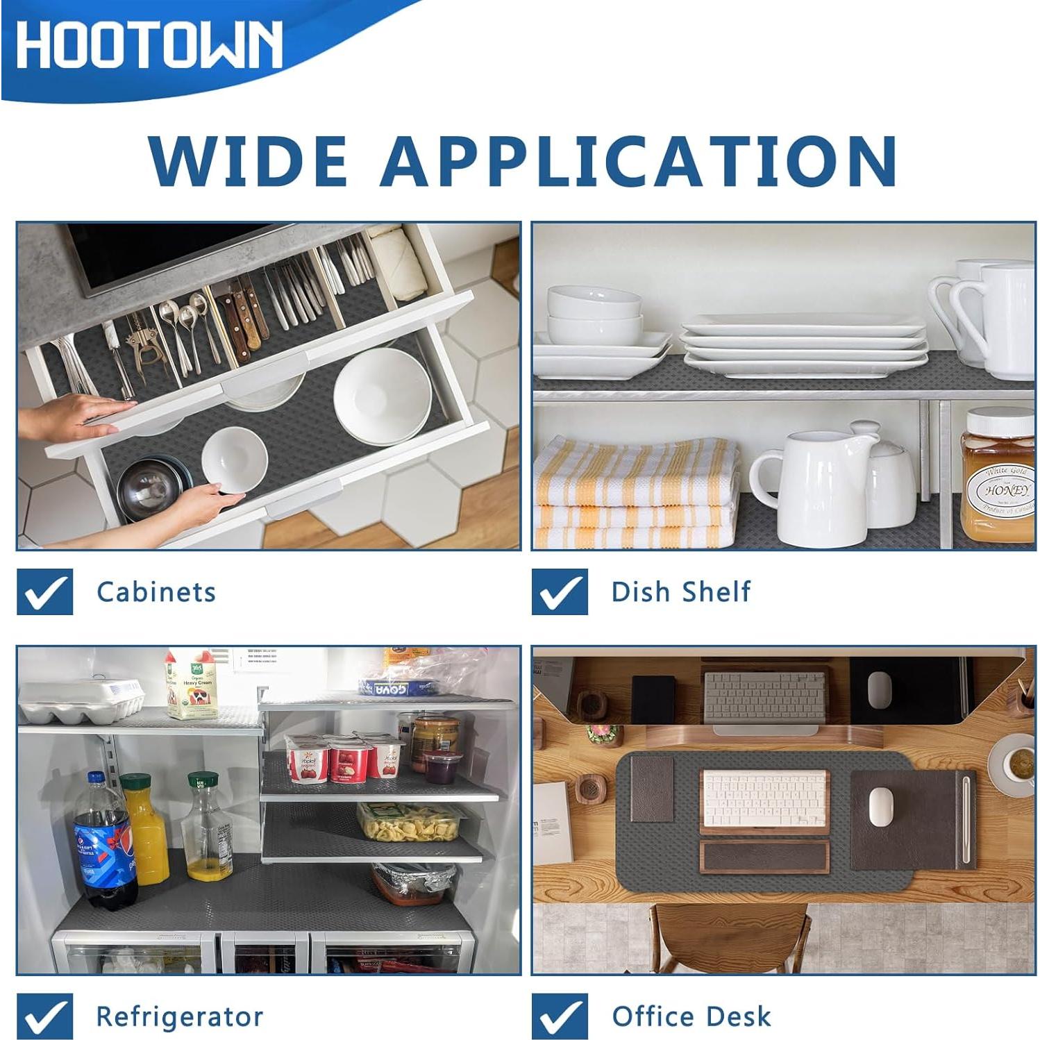 Forro de Estante Autoadhesivo HooTown 30x400 cm Impermeable