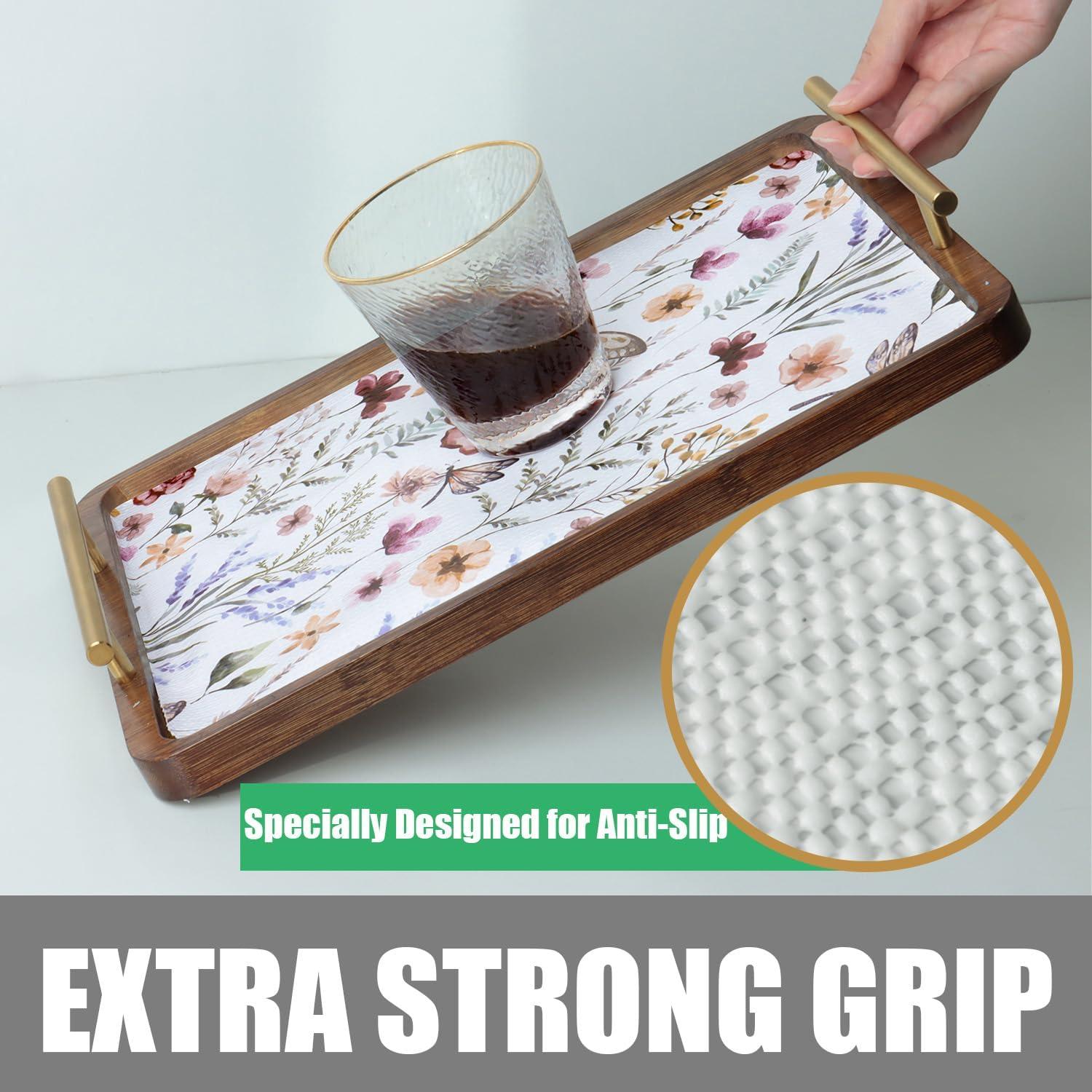 Forro de Estante Amiitay Floral 30.48 cm x 3 m Antideslizante