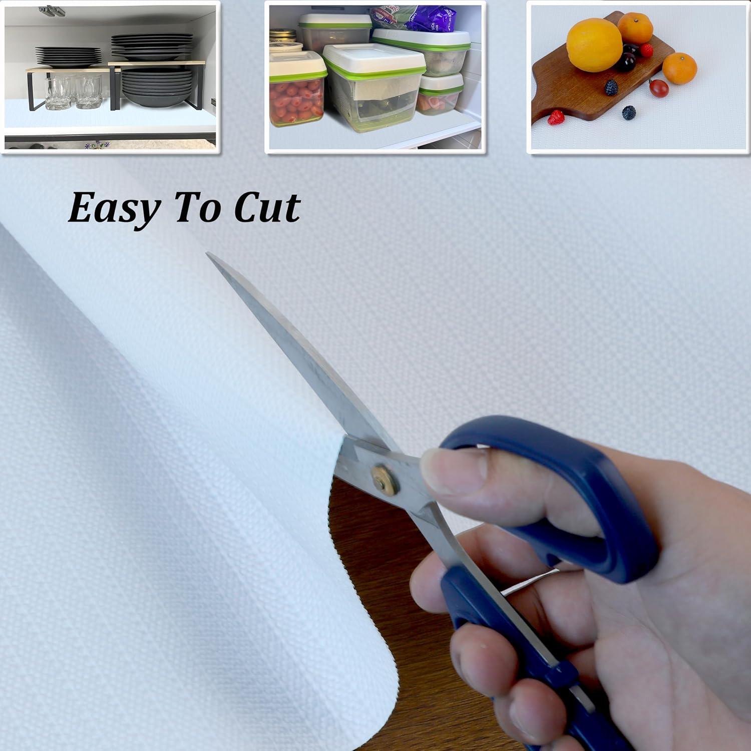 Forros de Estante MBSRITY 28cm x 6m Blancos Antideslizantes