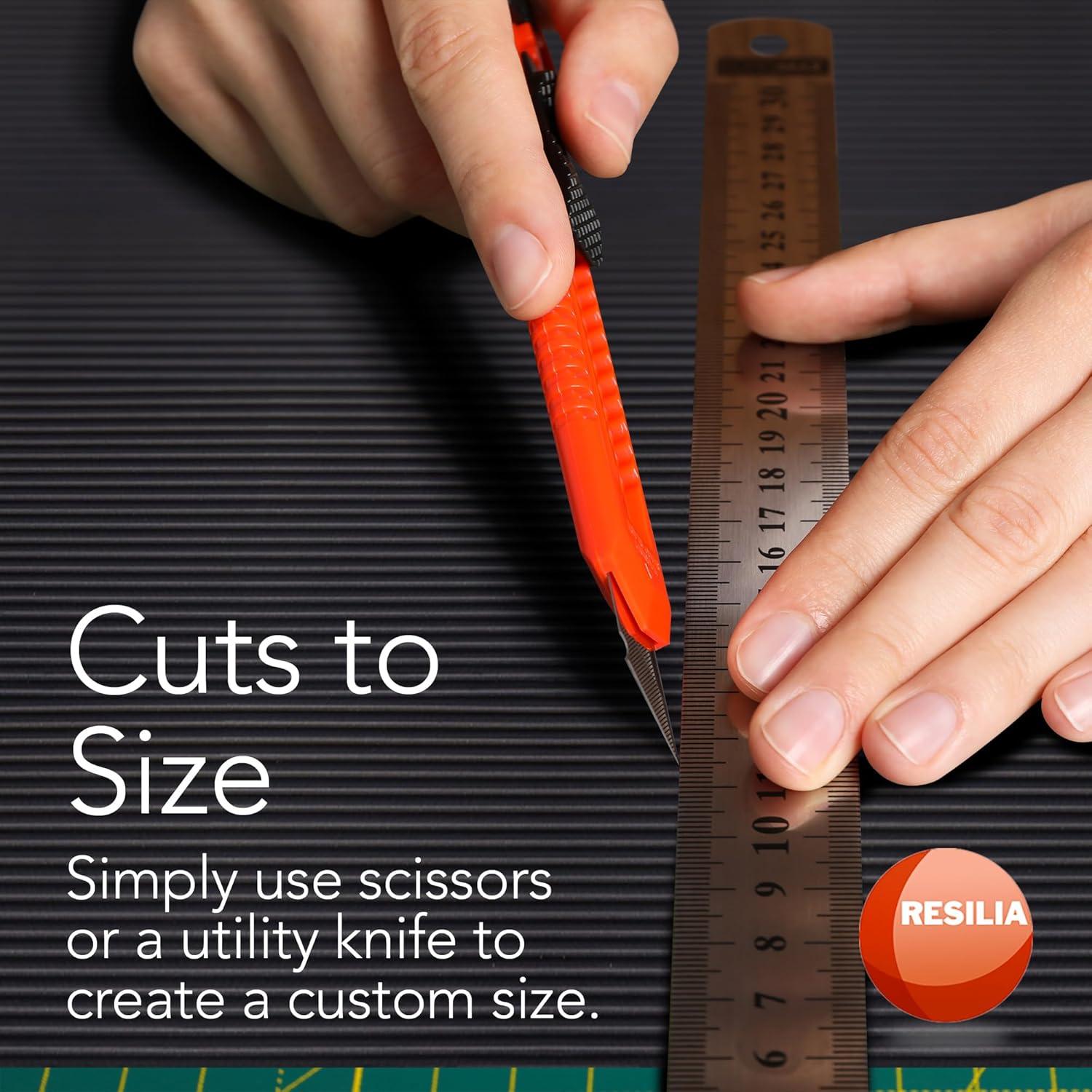 Alfombrilla Antideslizante RESILIA 45.72x365.76 cm PVC Negro