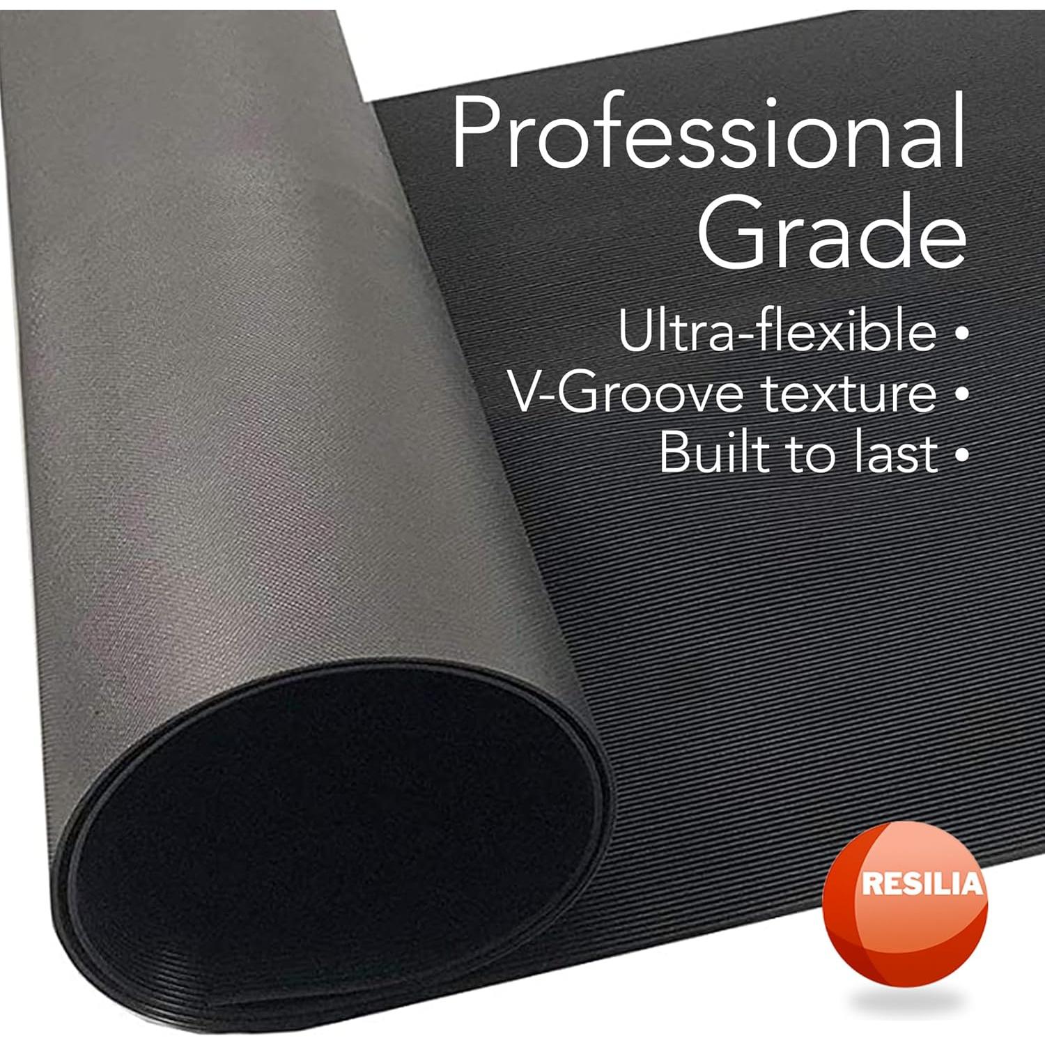 Alfombrilla Antideslizante RESILIA 45.72x365.76 cm PVC Negro