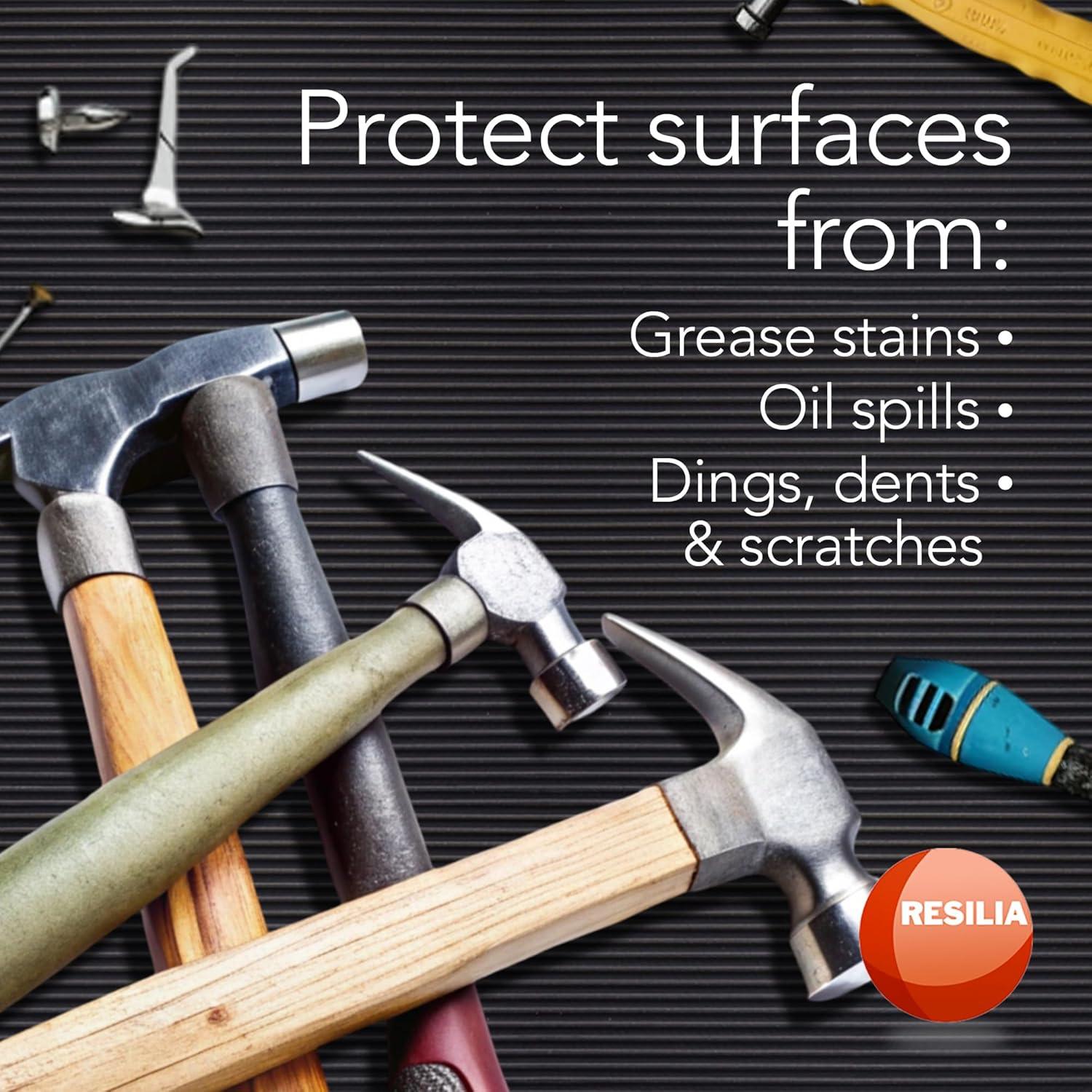 Alfombrilla Antideslizante RESILIA 45.72x365.76 cm PVC Negro