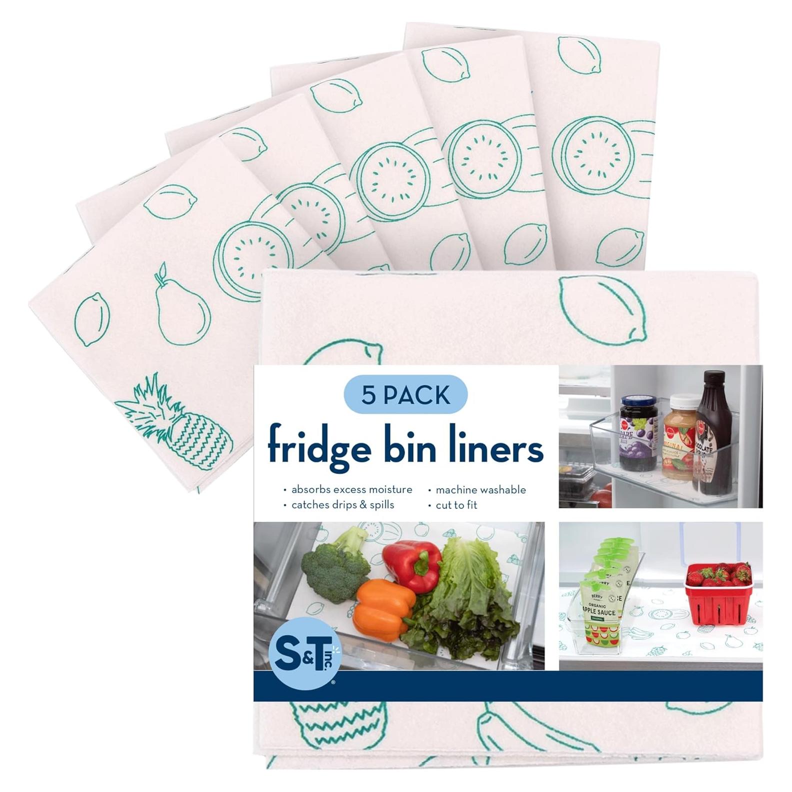 Forros de Refrigerador S&T INC. 5 Piezas 30.48x60.96 cm Frutas