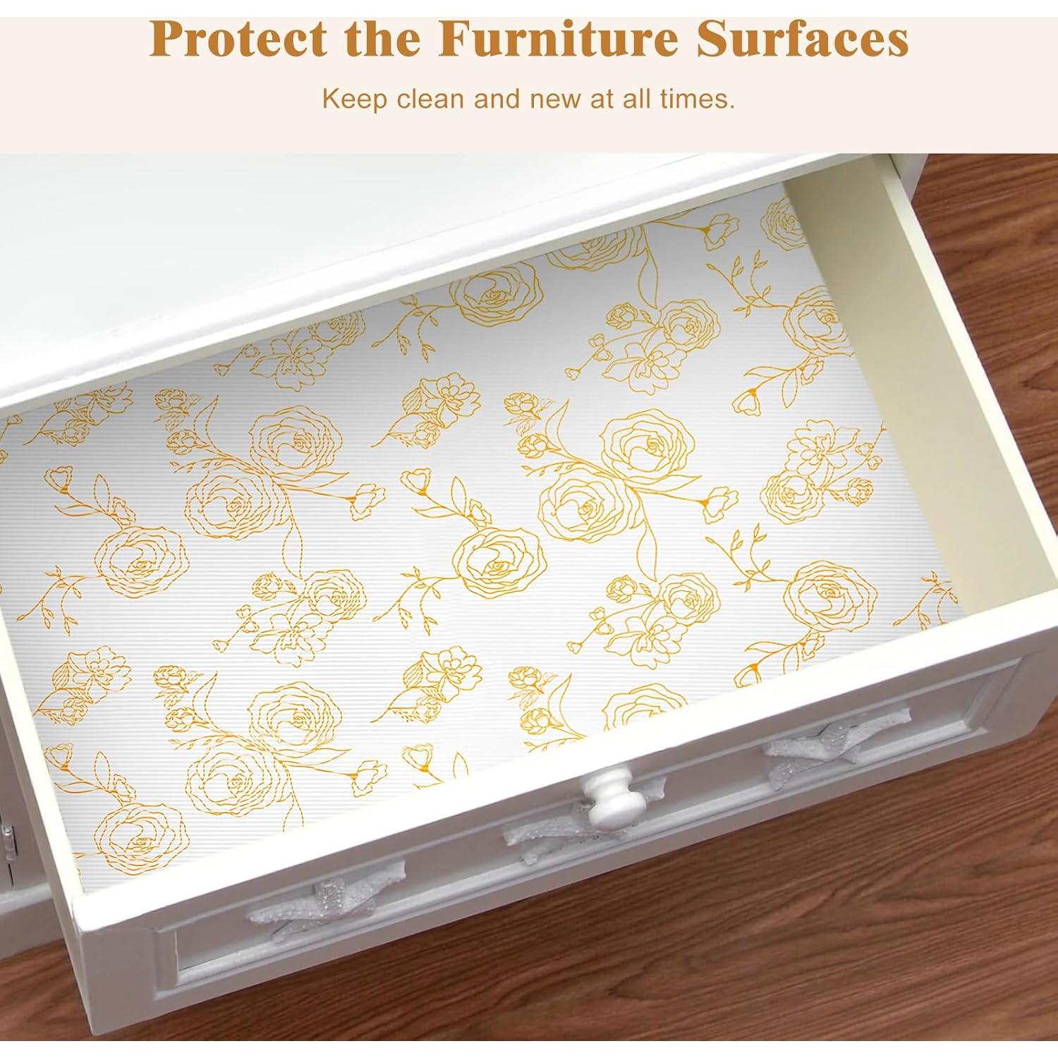 Forro de Cajón Antideslizante CLENAT 30CM x 300CM EVA Floral