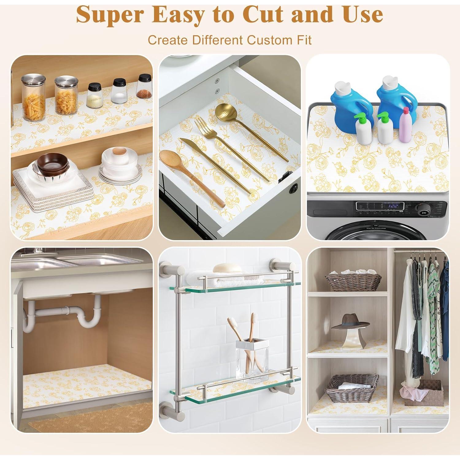 Forro de Cajón Antideslizante CLENAT 30CM x 300CM EVA Floral