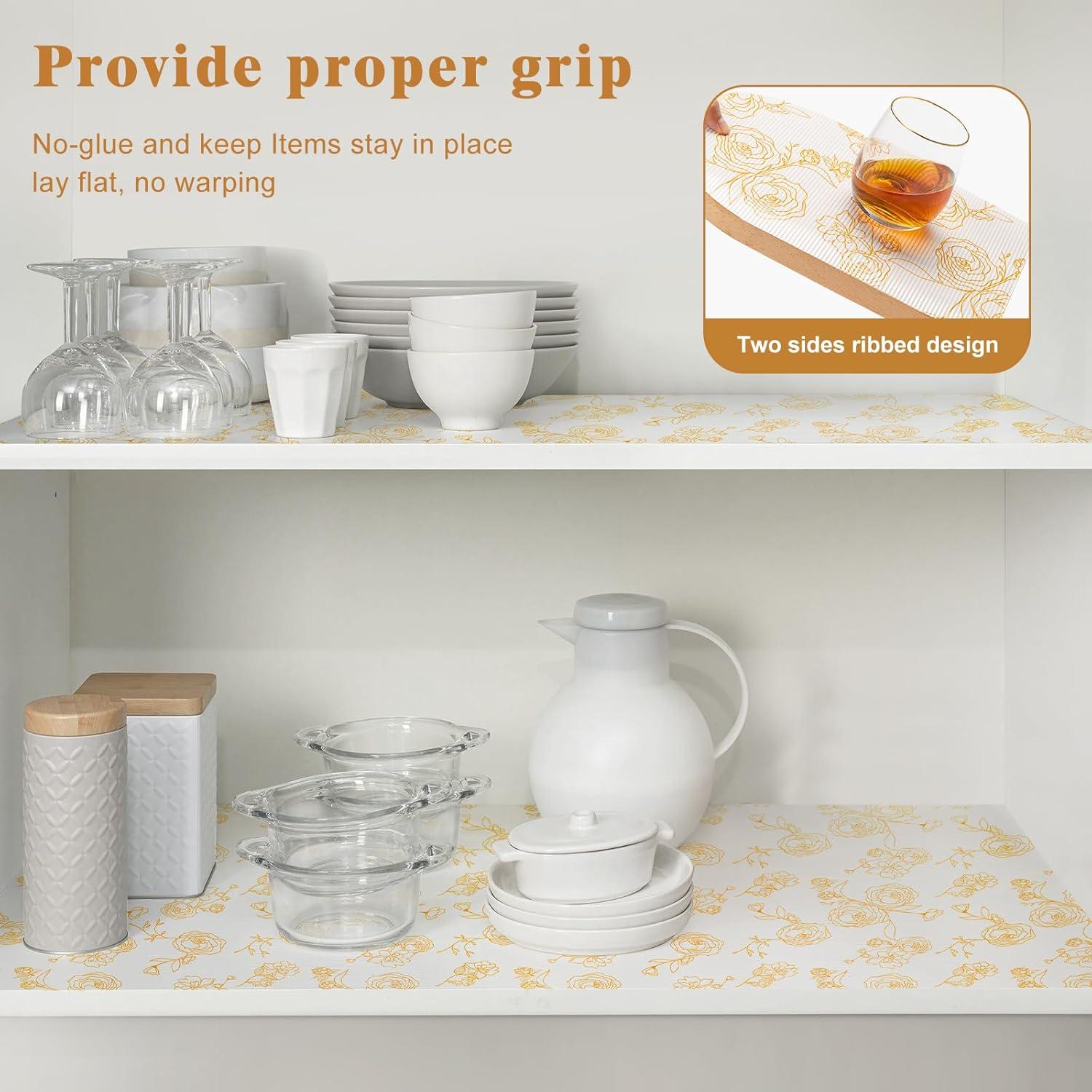 Forro de Cajón Antideslizante CLENAT 30CM x 300CM EVA Floral