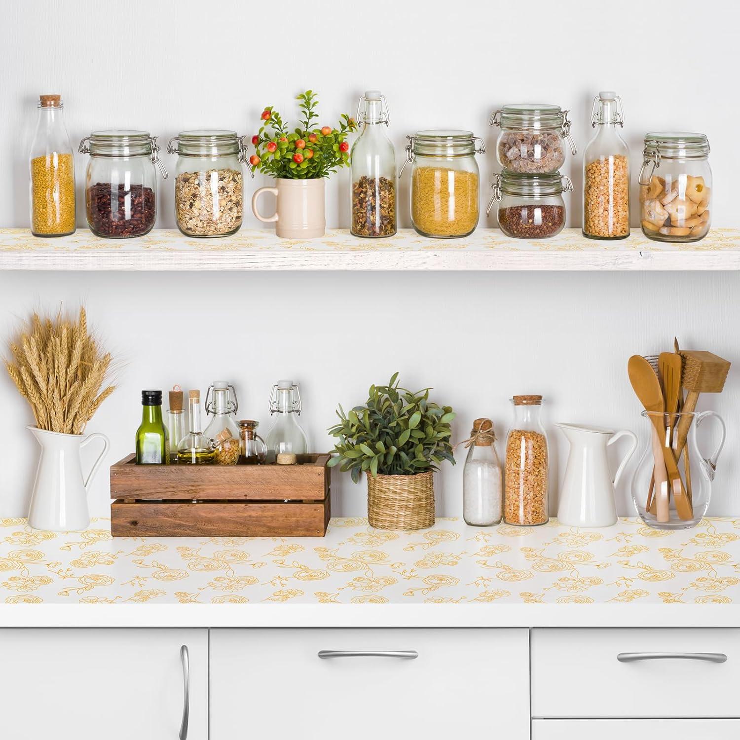 Forro de Cajón Antideslizante CLENAT 30CM x 300CM EVA Floral