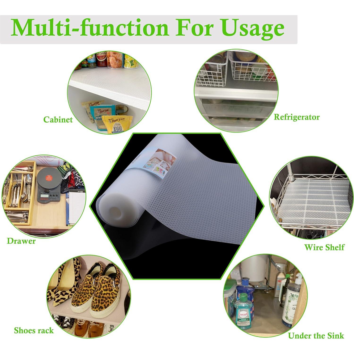 Forro de Estante Antideslizante GMSWEET 28x610 cm Transparente