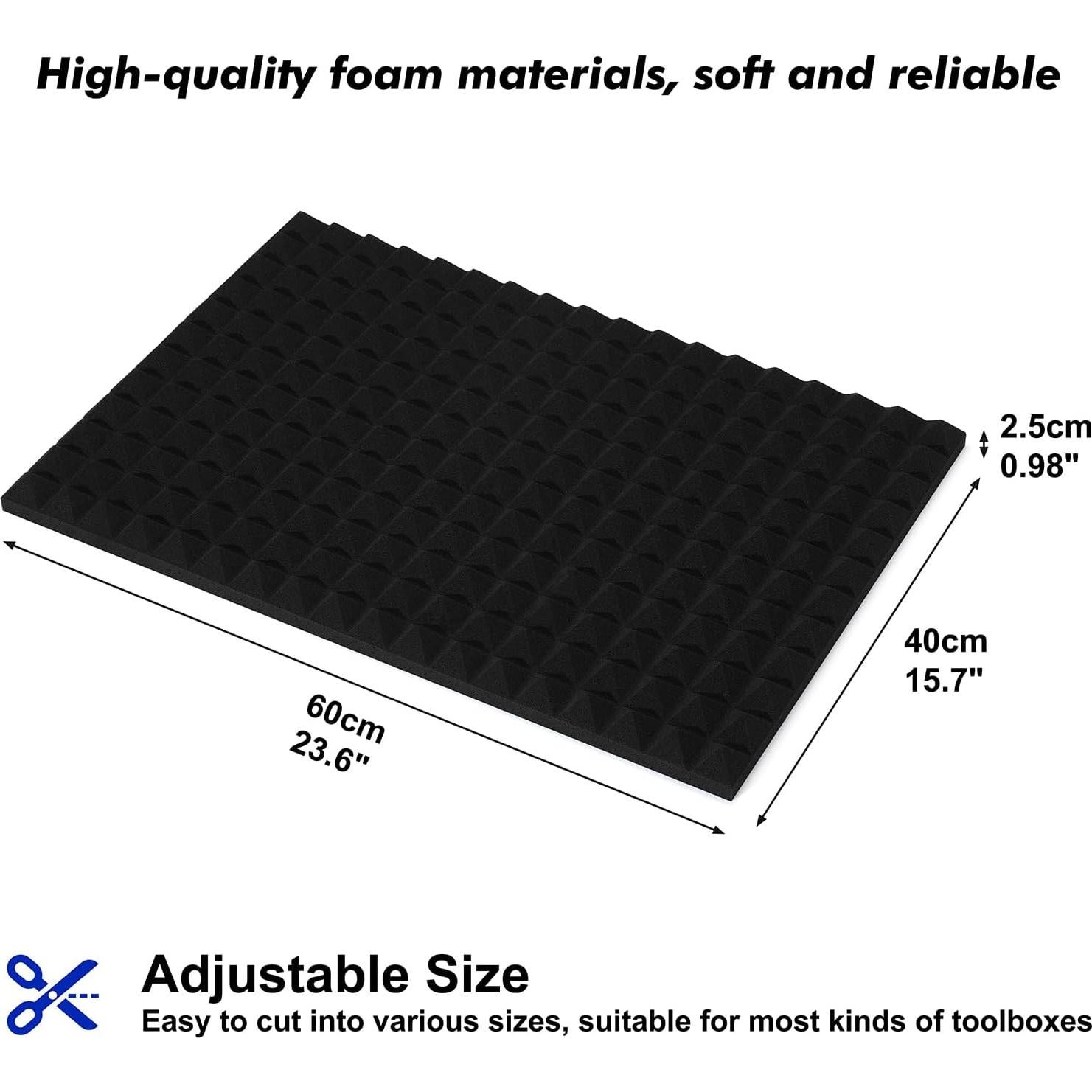Forro de Caja de Herramientas CASOMAN 4 Piezas Antideslizante 60x40cm
