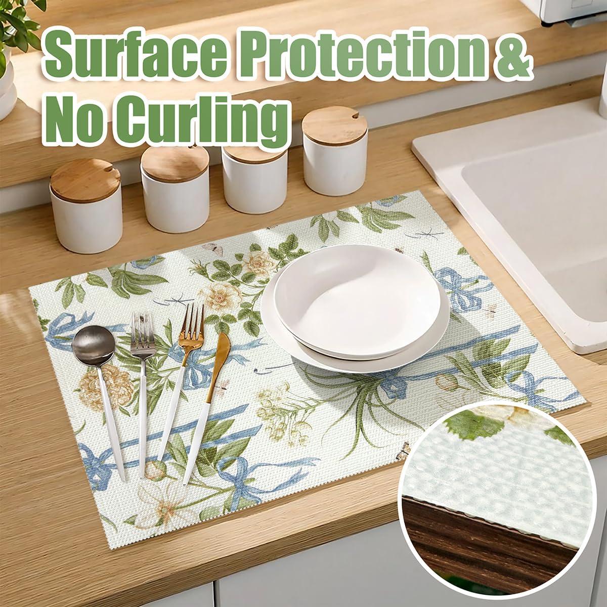 Forro de Estante Floral Tatyanna 30.48CM x 3.05M Antideslizante