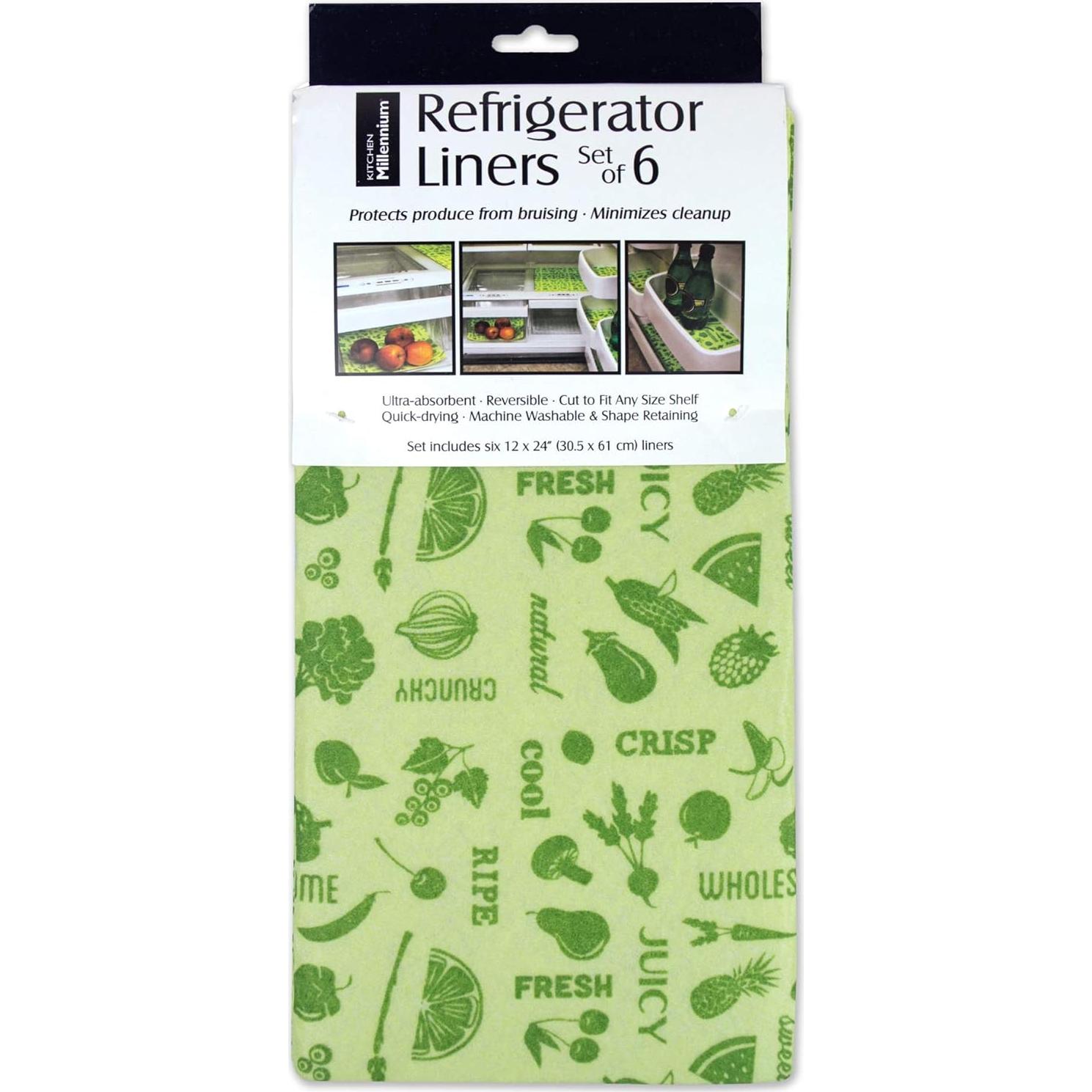 Forros para Refrigerador DII 30.48x60.96 cm 6 Piezas Verde