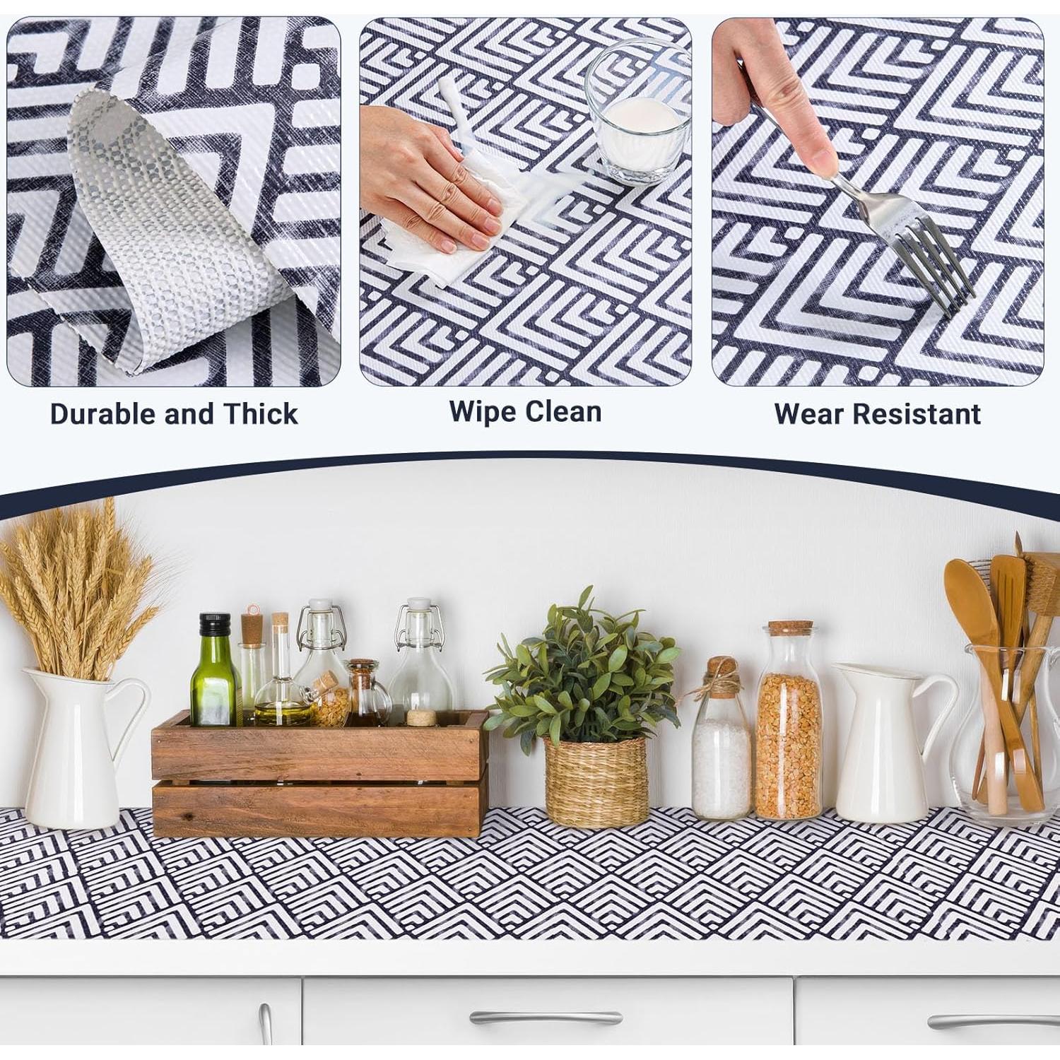 Forros Antideslizantes TEFOMIA 30cm x 3.05m para Cajones y Estantes