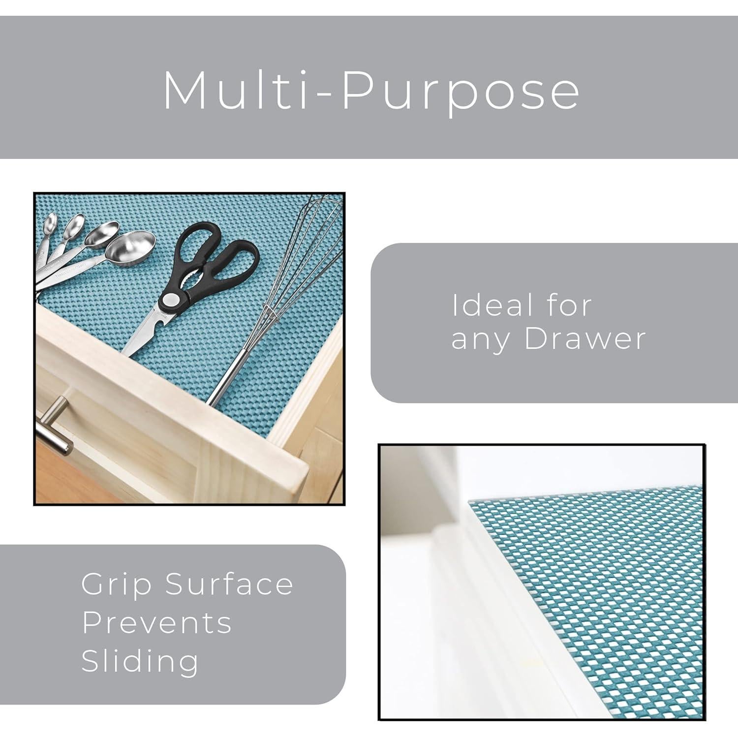 Forro de Estante Antideslizante Smart Design 45.72x244 cm Azul