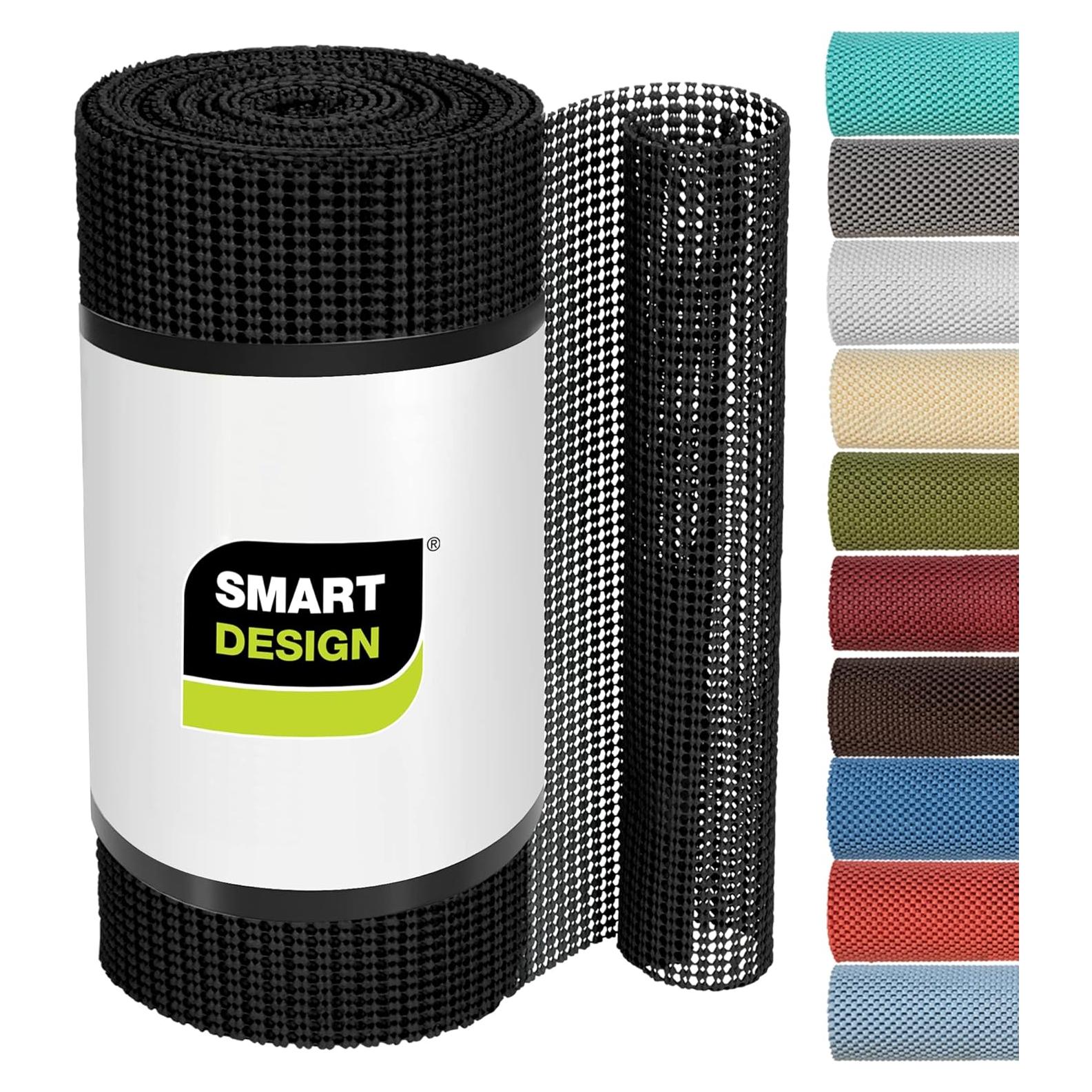 Forro de Estante Antideslizante Diseño Inteligente 45.72x152.4cm Negro