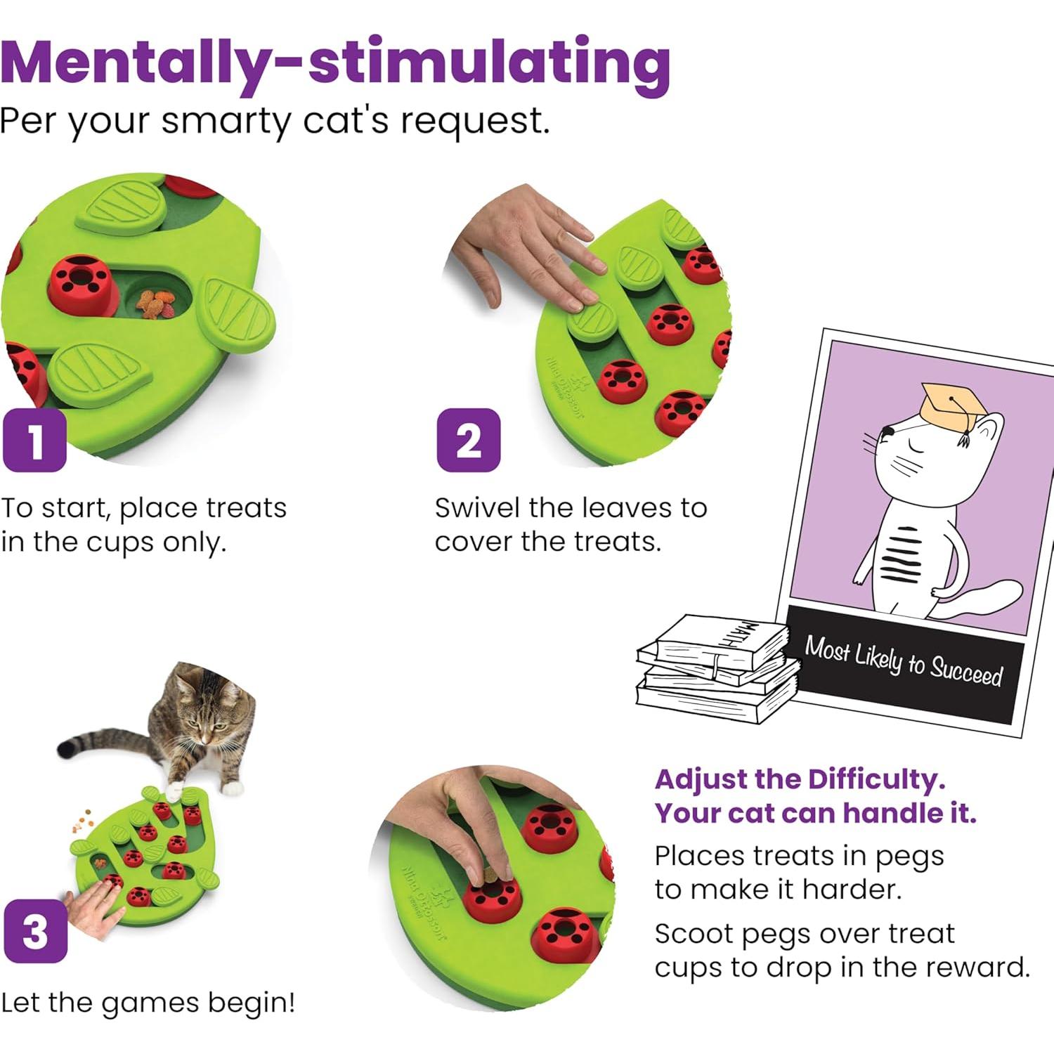 Catstages Nina Ottosson Buggin' Out - Rompecabezas para Gatos