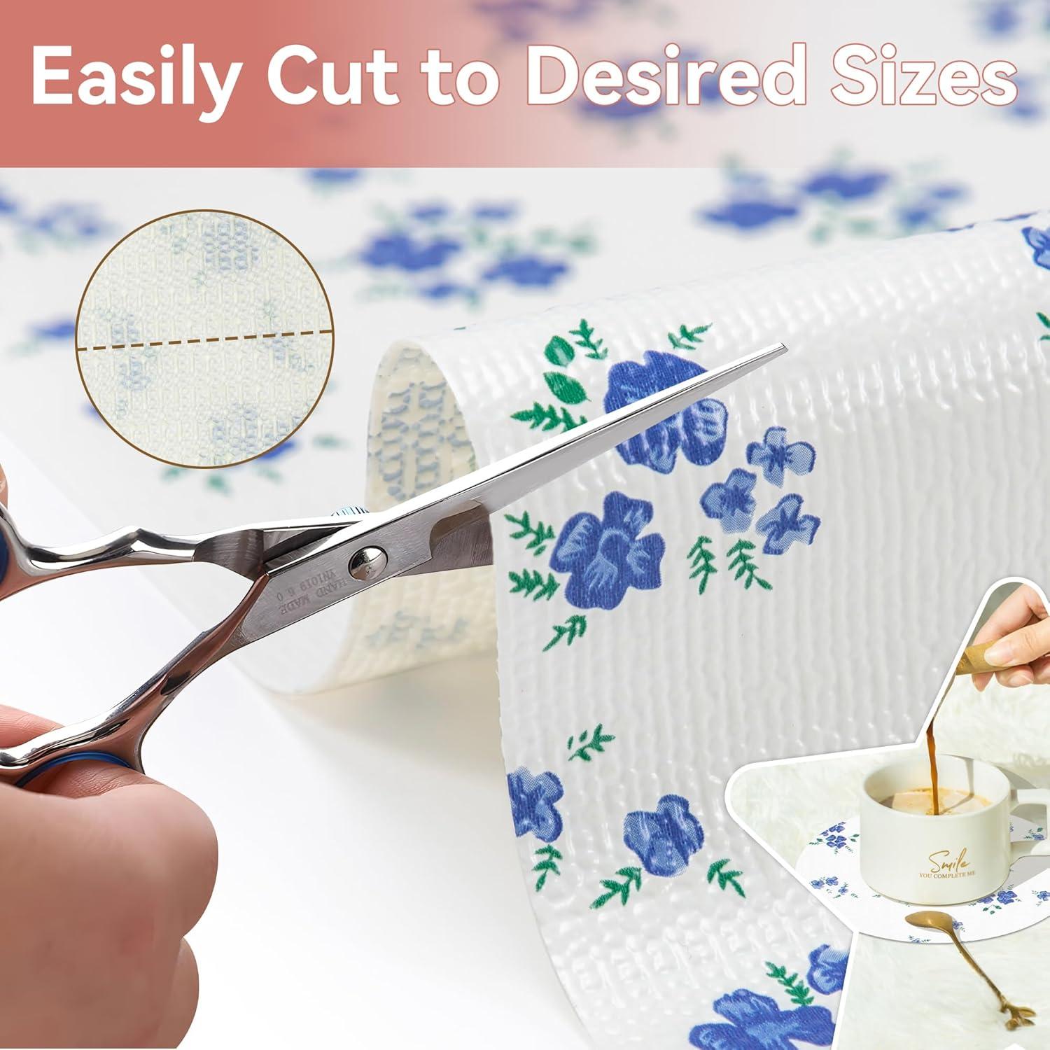 Forro de Estante RAY STAR 30x300 cm Floral Antideslizante