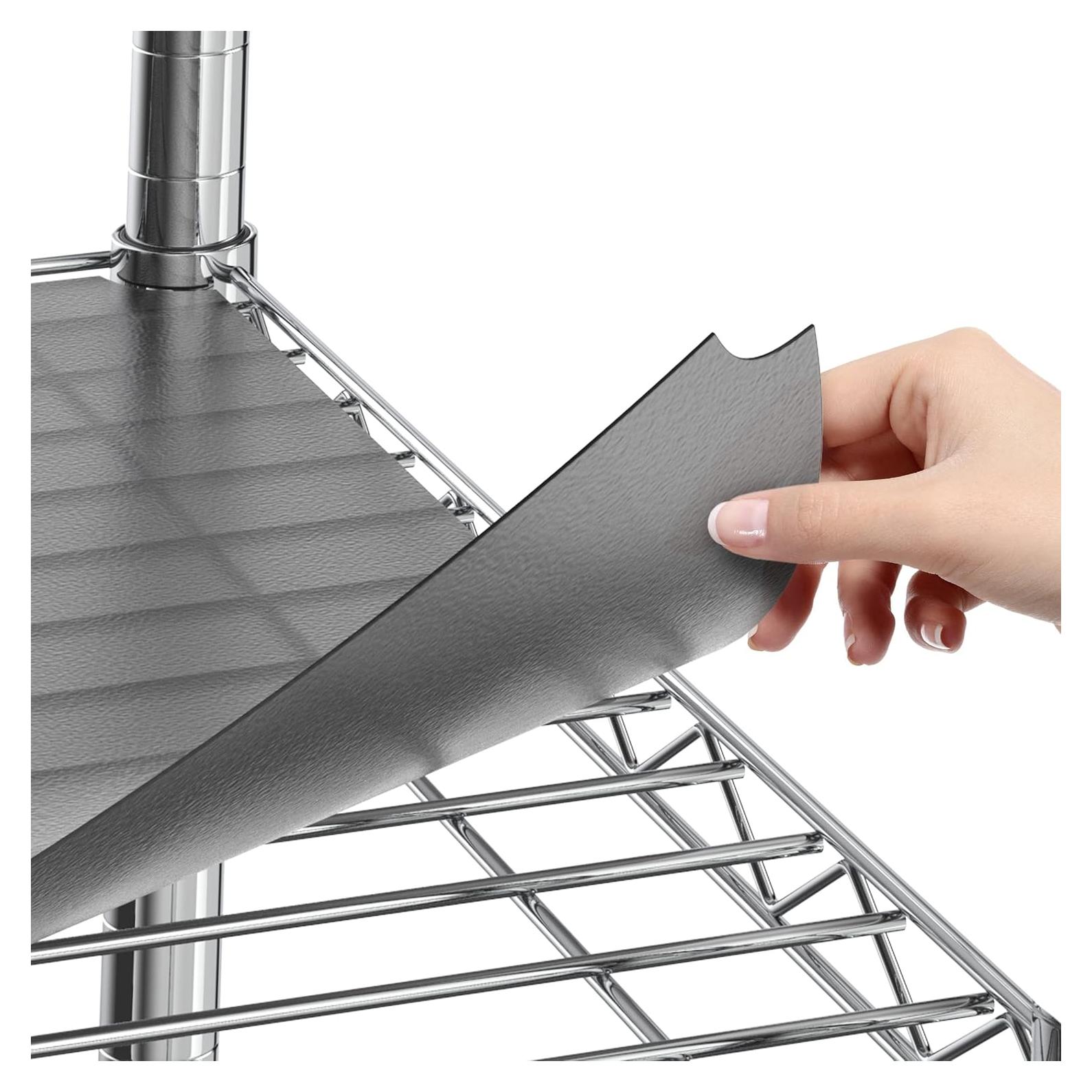 Forros de Estante Sterling 14x36" Grafito - Juego de 4 Piezas