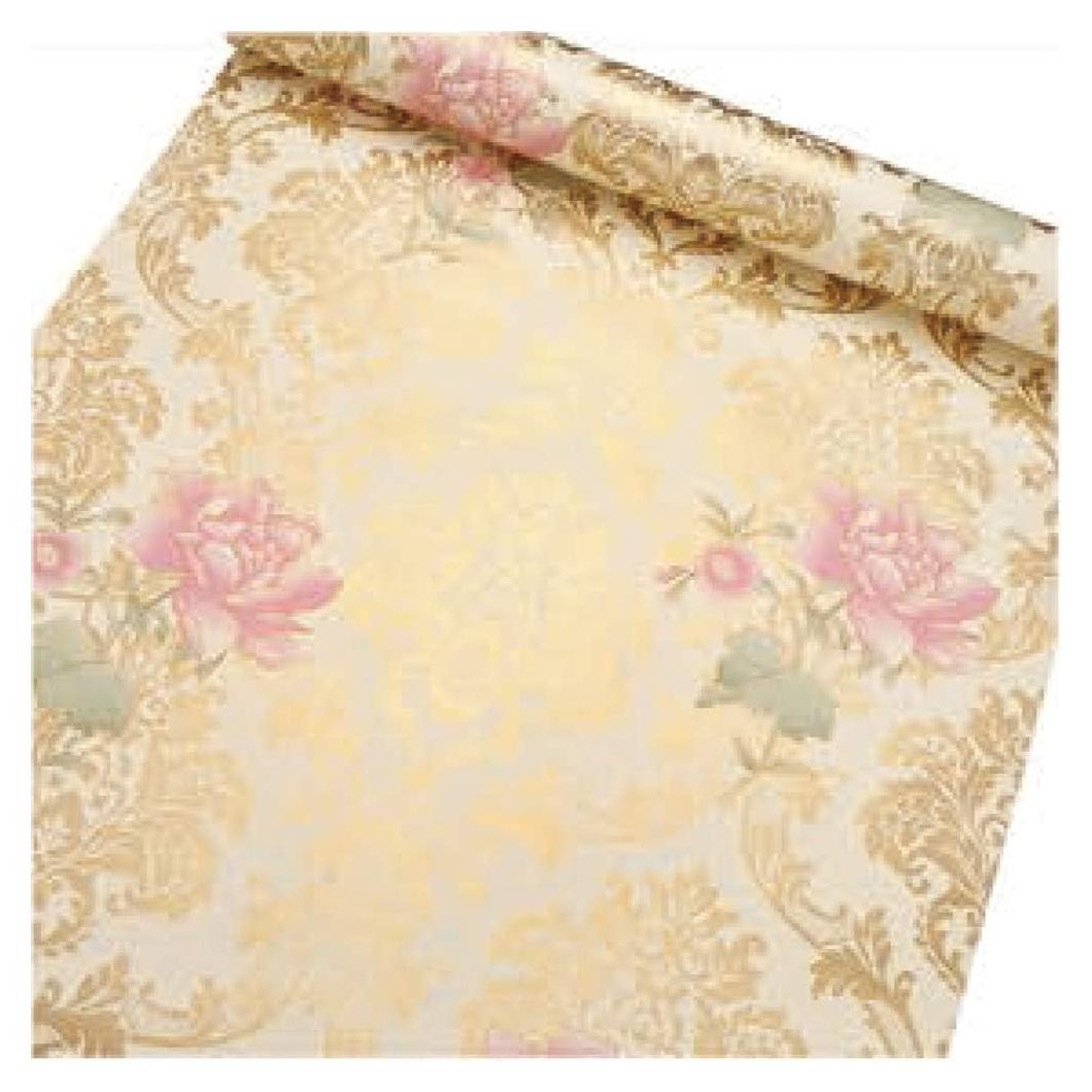 Papel de forro autoadhesivo ZAMNEA floral rosa 45x300cm