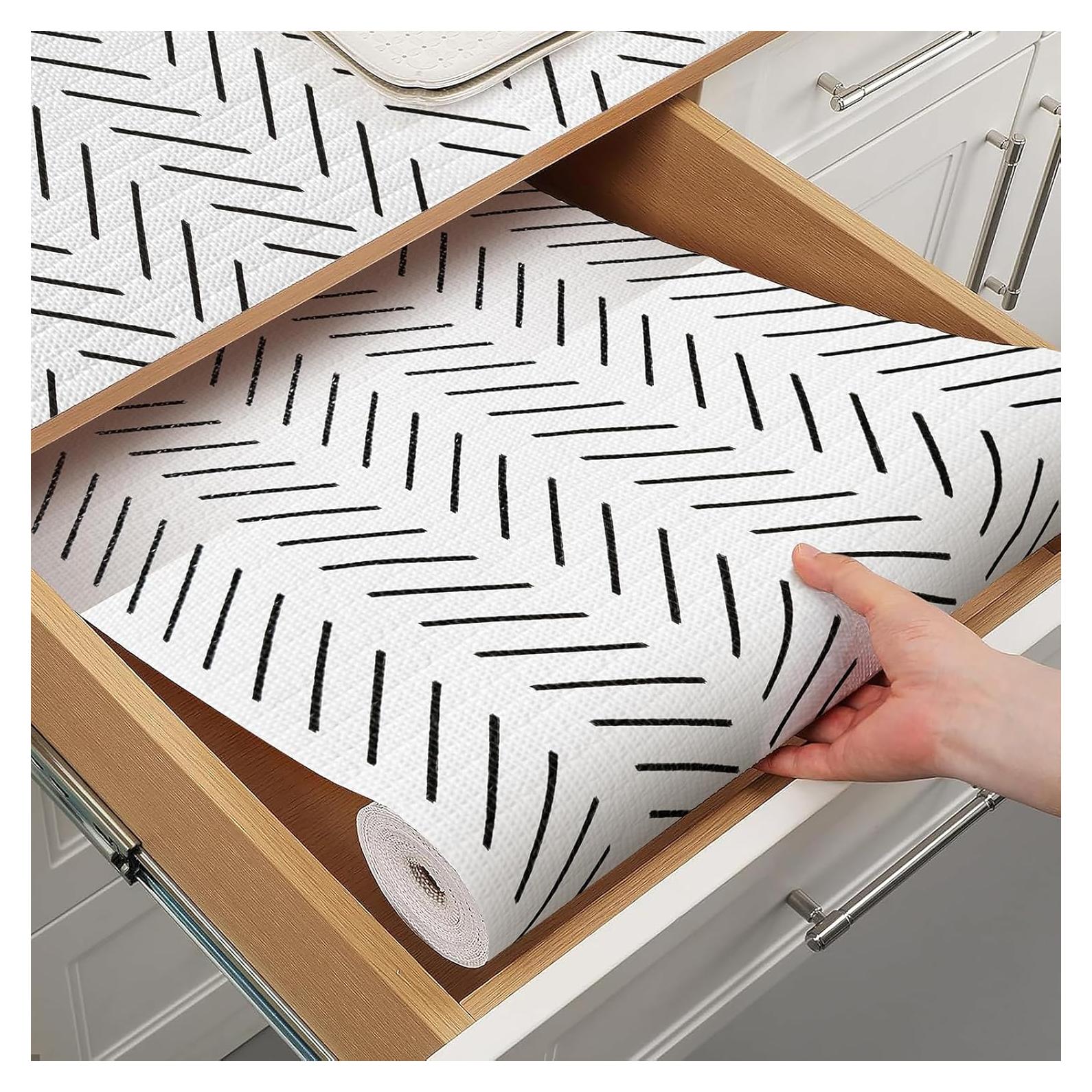 Forro de Estante Tatyanna Antideslizante 30.48x300cm Rayas