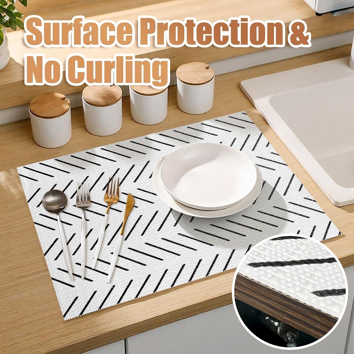 Forro de Estante Tatyanna Antideslizante 30.48x300cm Rayas