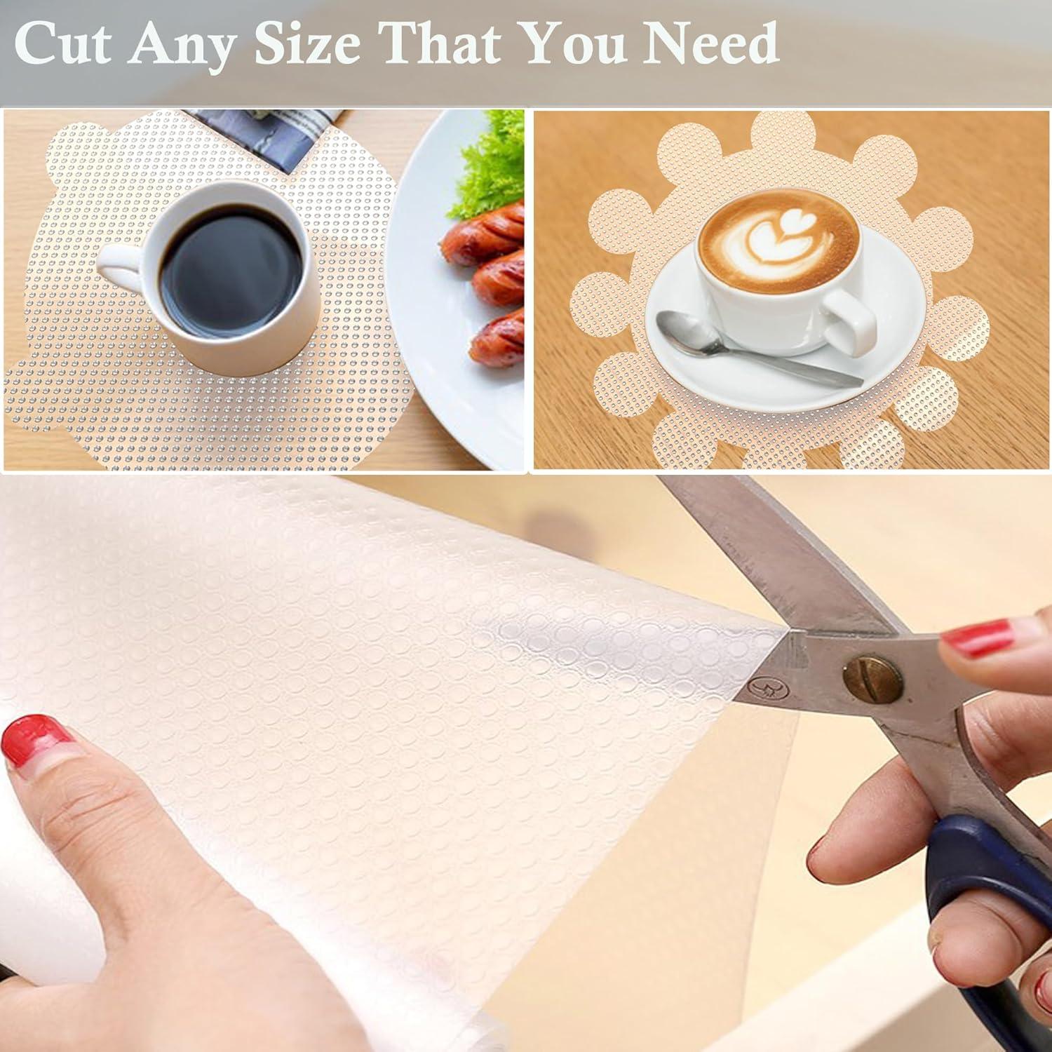 Forro de Estante Antideslizante MBSRITY 50.8x609.6 cm Claro