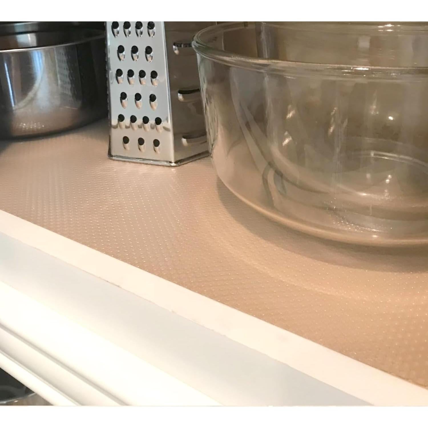 Forro de Estante Antideslizante MBSRITY 50.8x609.6 cm Claro