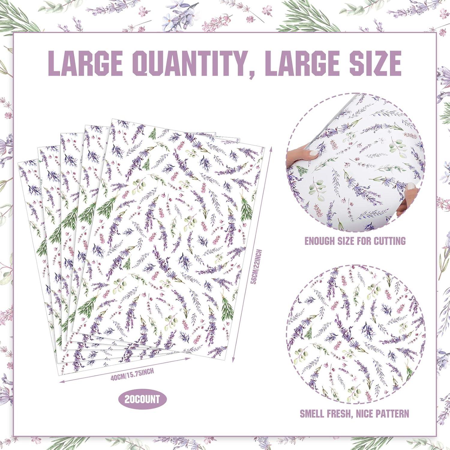 Forros Aromatizados para Cajones BBTO - 20 Hojas Lavanda 40x56cm