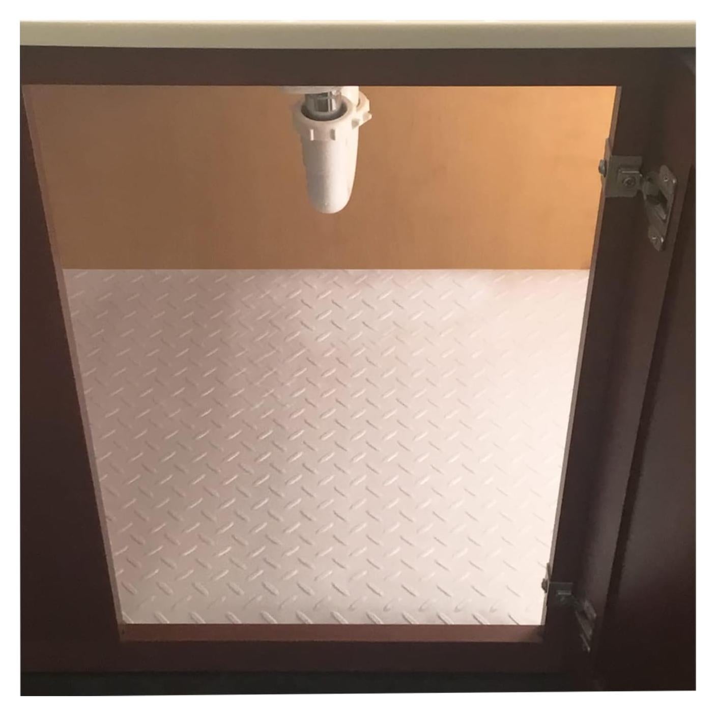 Alfombrilla Resilia Bajo Fregadero 61x122 cm Blanca Antideslizante