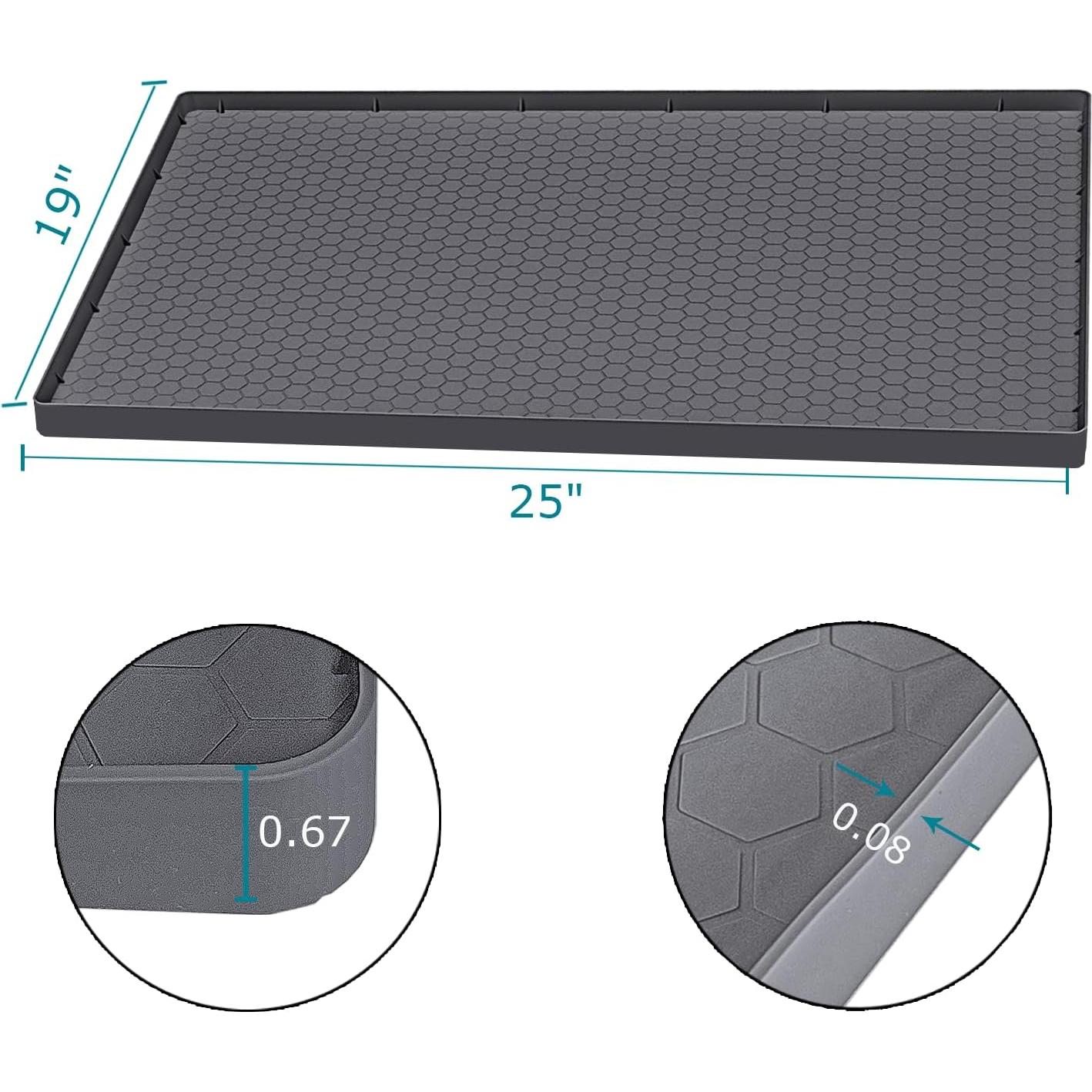 Alfombrilla Impermeable para Bajo Fregadero Jacooxi 63.5x48.3cm Gris