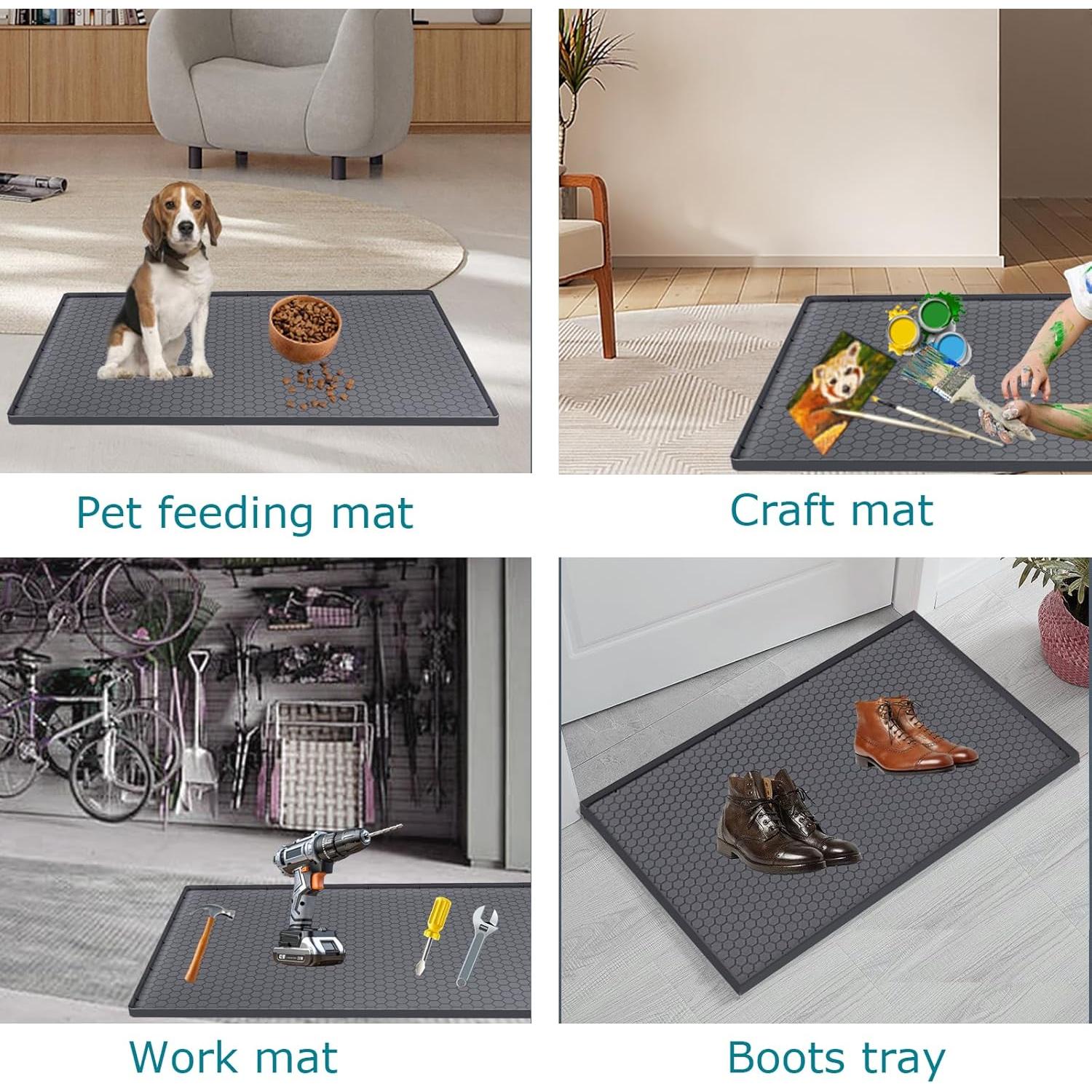 Alfombrilla Impermeable para Bajo Fregadero Jacooxi 63.5x48.3cm Gris