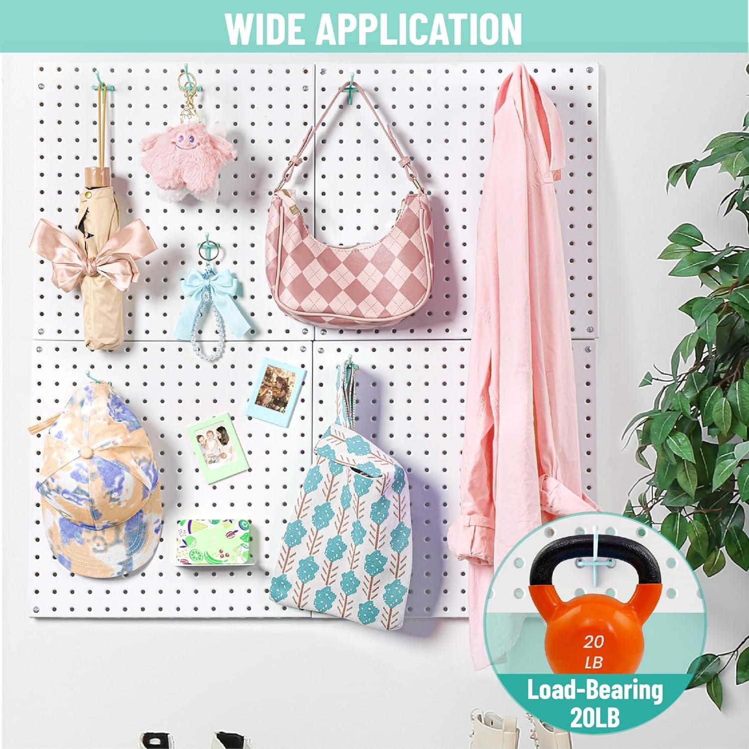 Ganchos para Tablero HUHOLE 5 cm Azul - 50 Piezas, Resistente