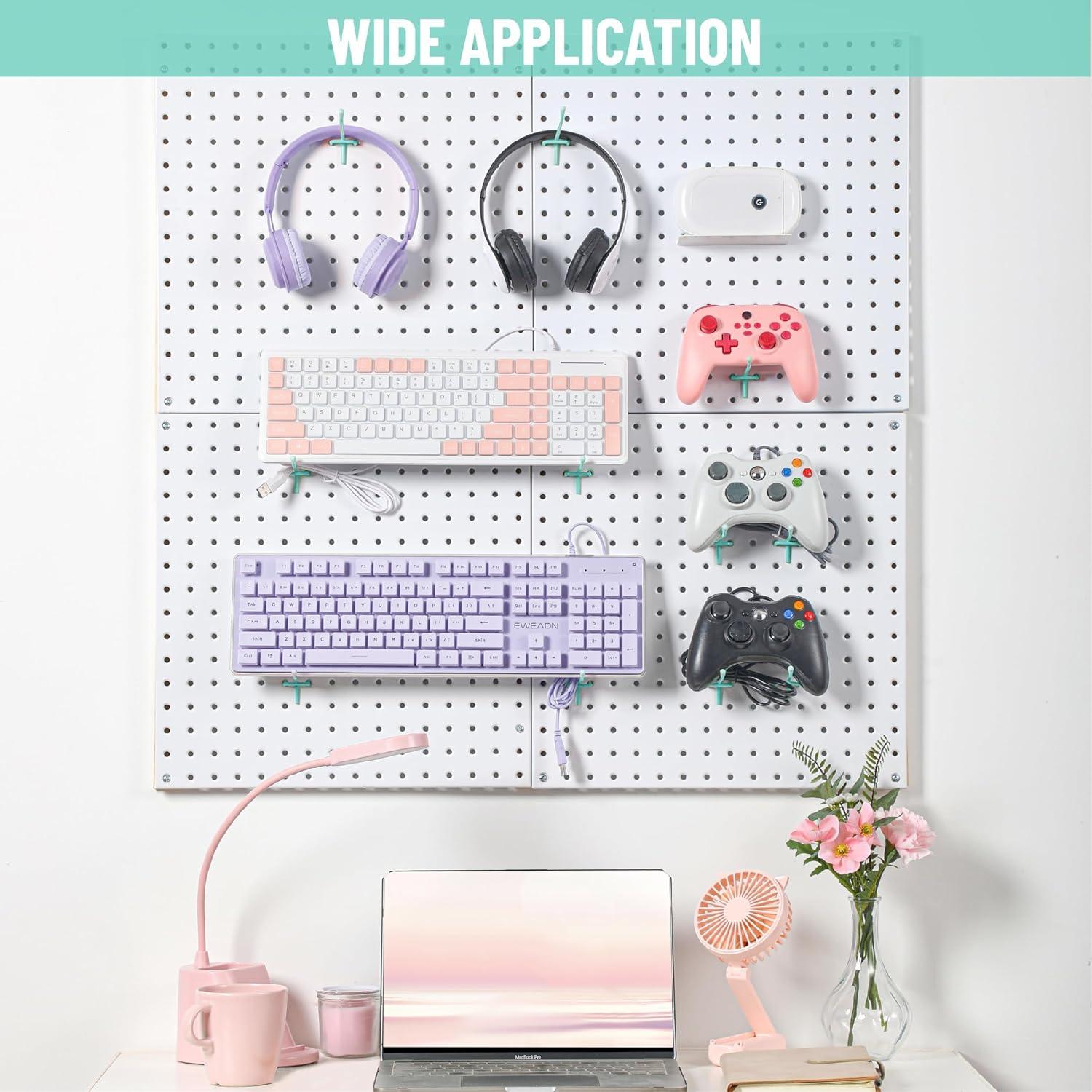 Ganchos para Tablero HUHOLE 5 cm Azul - 50 Piezas, Resistente