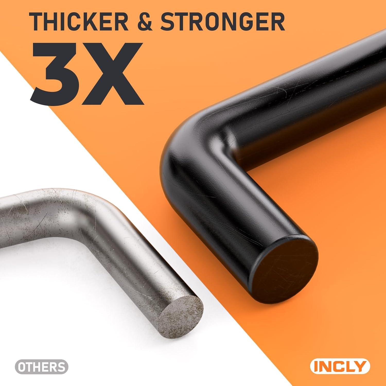 Ganchos de Tablero de Clavos INCLY 176 Piezas Metal Negro