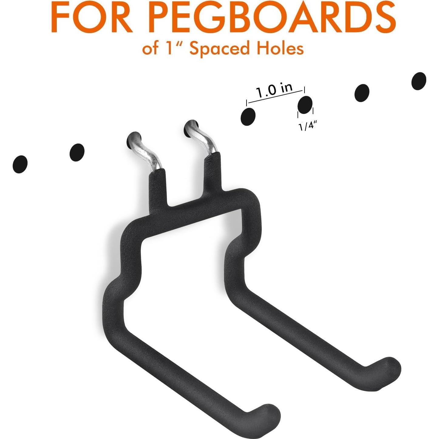 Ganchos Utilitarios para Tablero de Clavos LIGHT DUST - 5 Piezas