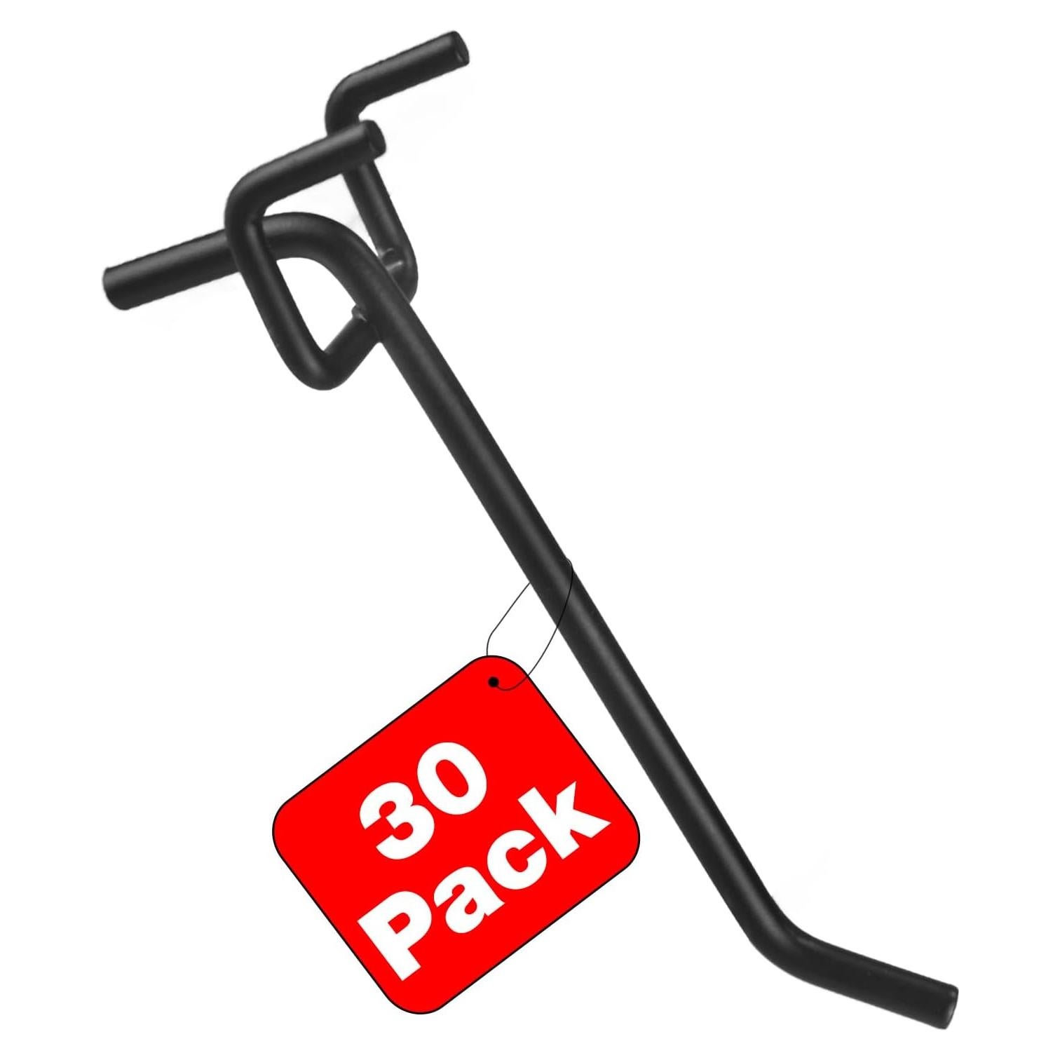 Ganchos de Metal G.CORE para Tablero Perforado - 30 Piezas 10.16 cm