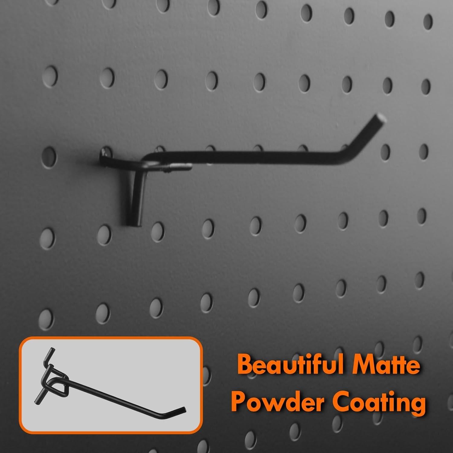 Ganchos de Metal G.CORE para Tablero Perforado - 30 Piezas 10.16 cm