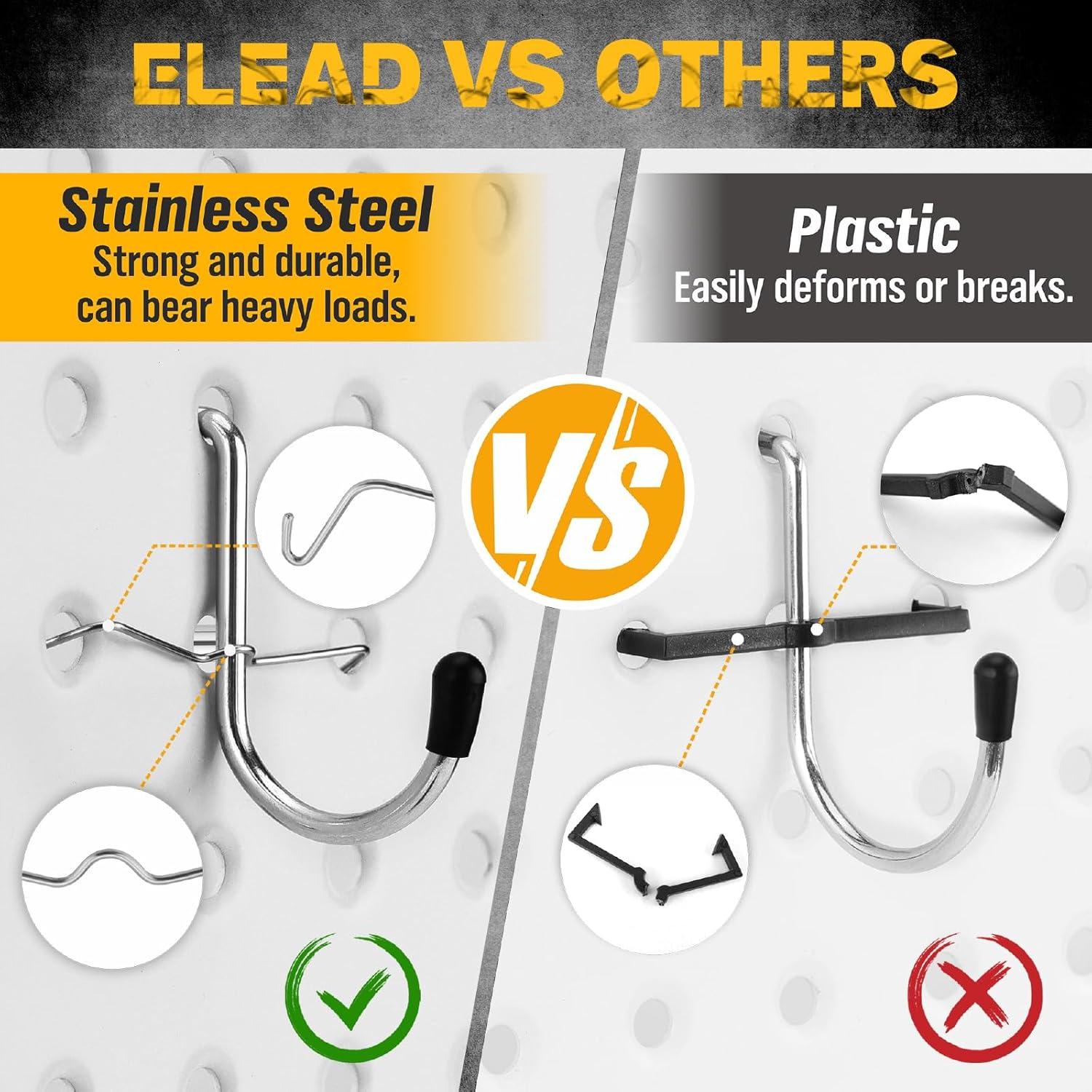 Kit de Ganchos para Tablero de Clavos 297 Piezas ELEAD