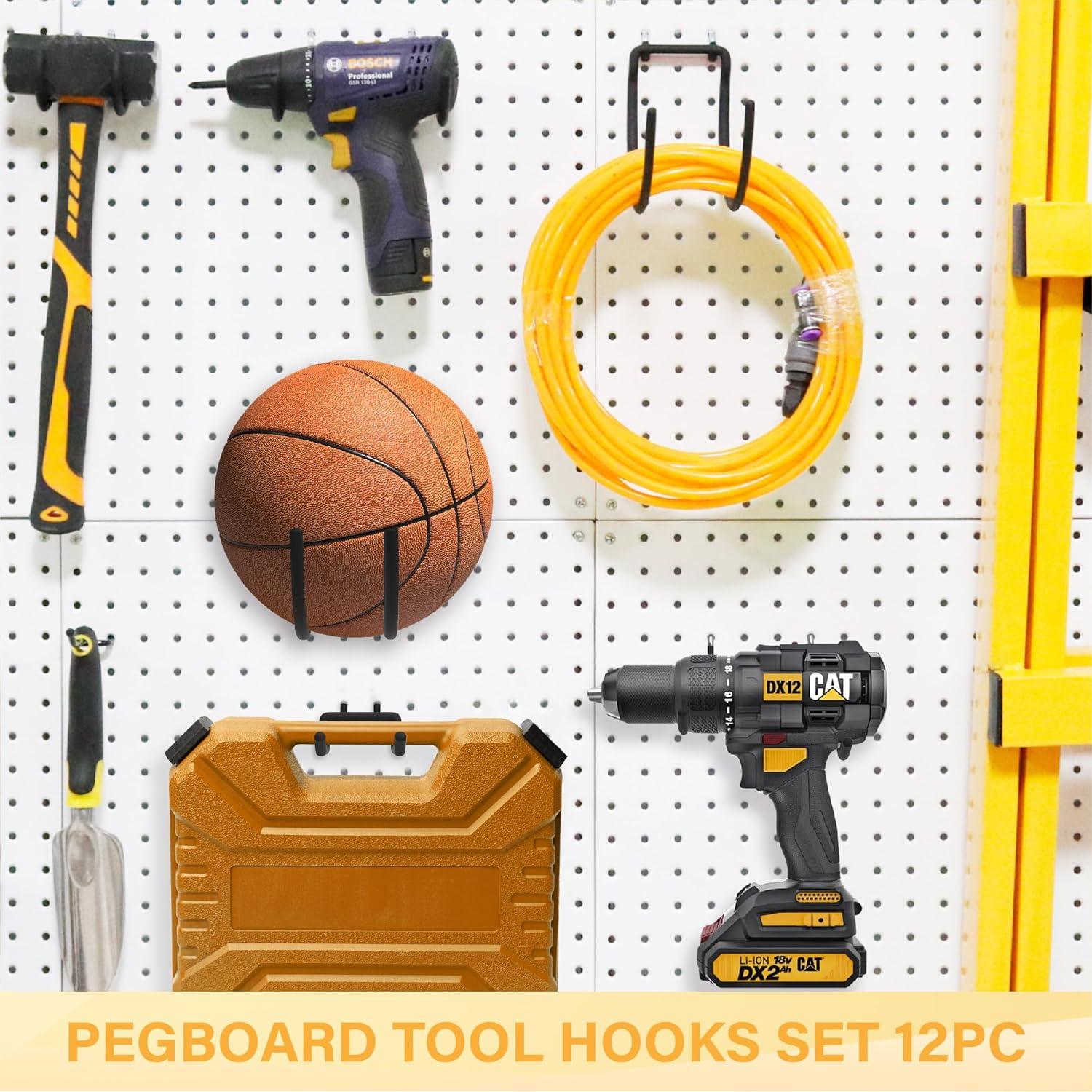 Ganchos de Tablero de Clavos BFPeaky 12PC Alta Resistencia