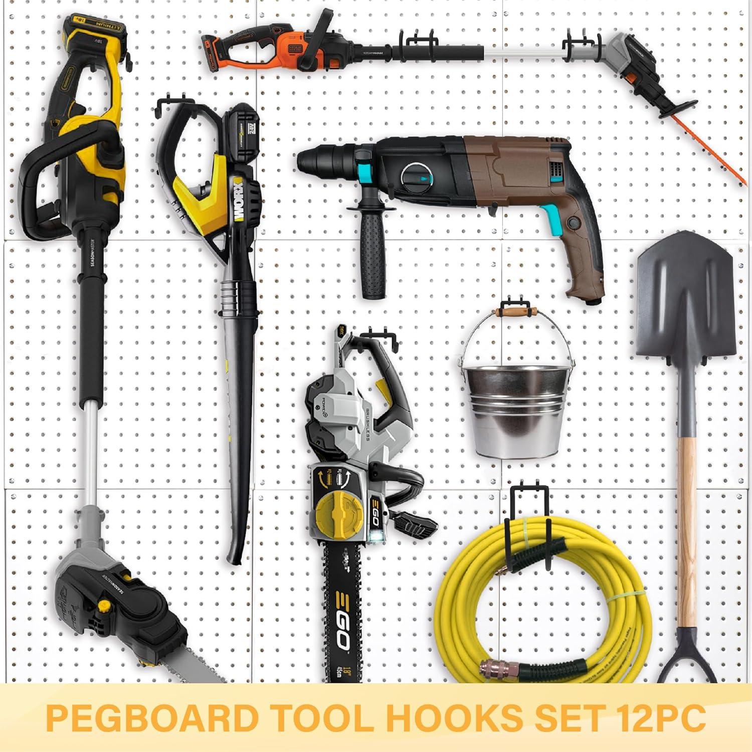 Ganchos de Tablero de Clavos BFPeaky 12PC Alta Resistencia