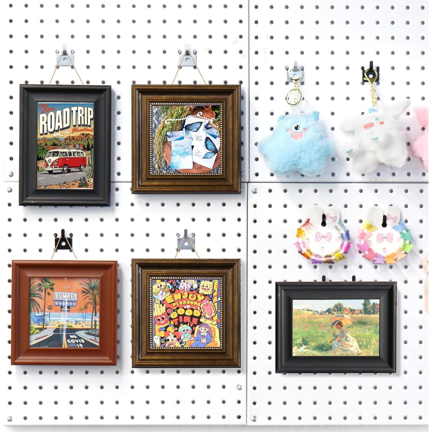 Ganchos para Tablero de Clavos HUHOLE - 20 Piezas - Alta Resistencia