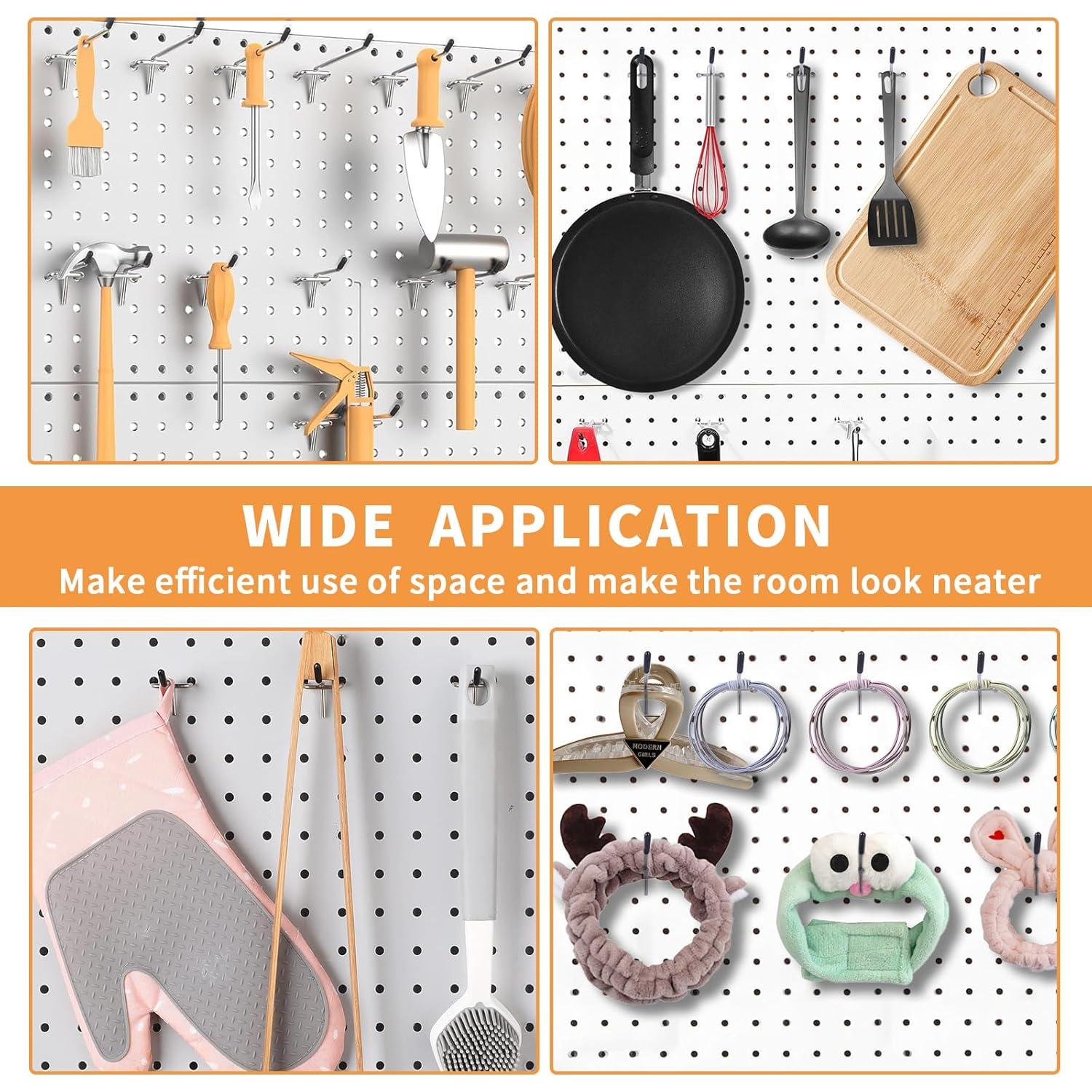 Ganchos para Tablero Perforado CAEYPOAR - 25 Piezas 10.16 cm