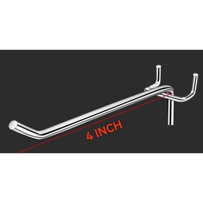 Ganchos para Tablero de Clavos Cutadash 4" 25 Pcs Metal Plata