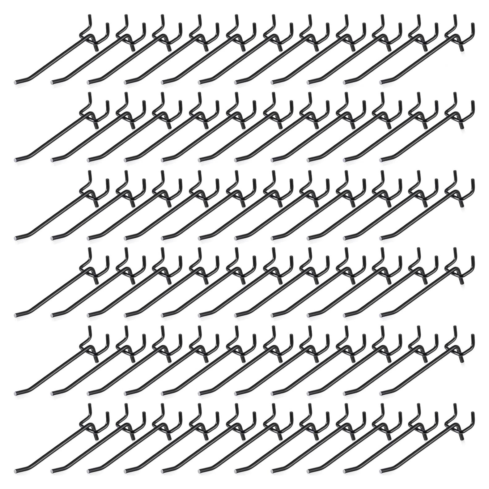 Ganchos para Tablero de Clavos Shimeyao 100 Pcs 10 cm Negro