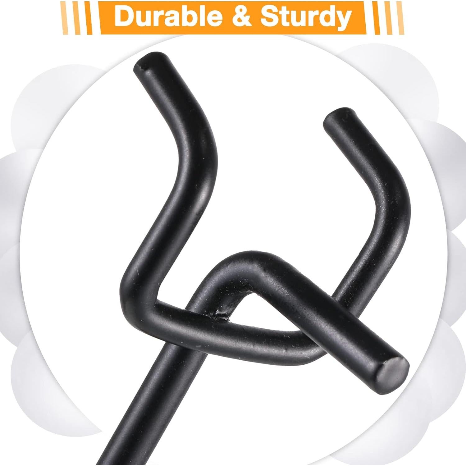 Ganchos para Tablero de Clavos Shimeyao 100 Pcs 10 cm Negro